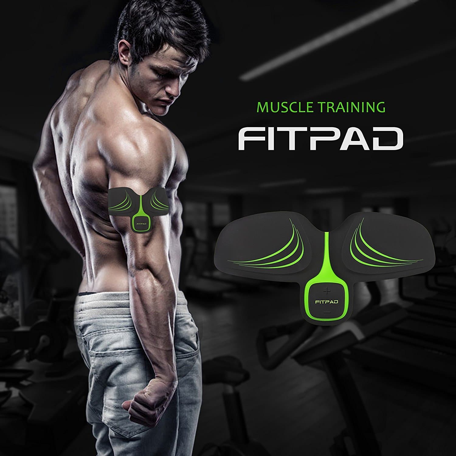 Echoss FITPAD ems trainer, Abdominal Muscles Toner Belts Training USB Rechargeable Machine for Men&Women