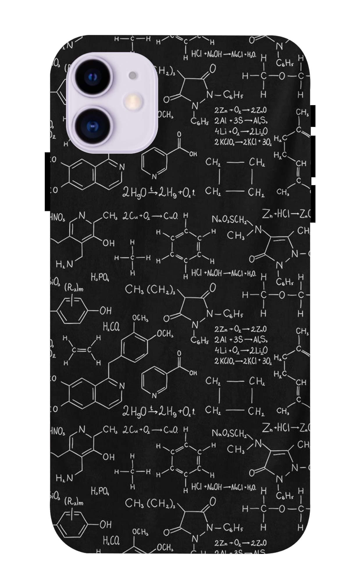 LETAPS® Printed Colorful Equations, Science, Lab Designer Back Case Cover for iPhone 11 (Multicolour)