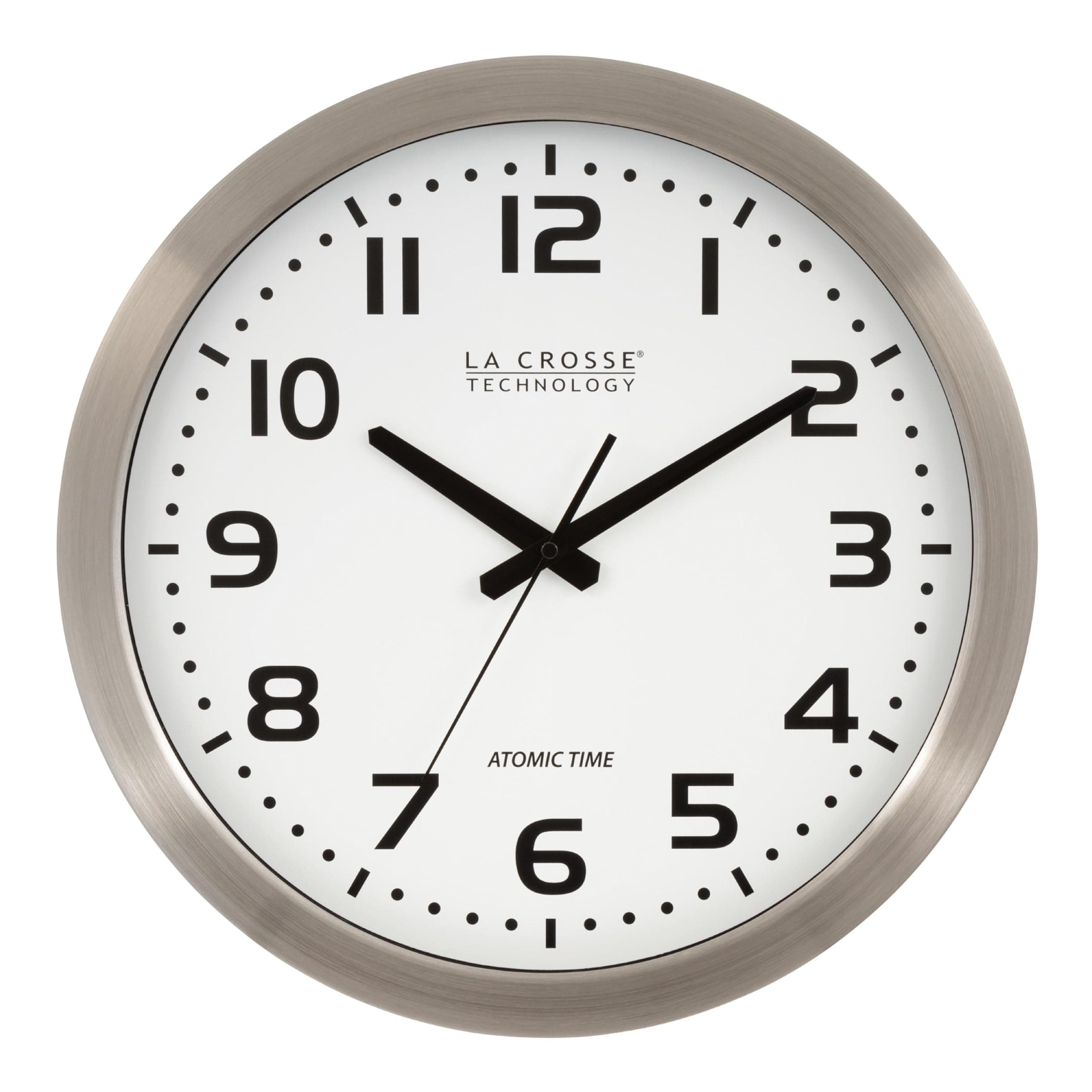 La Crosse Technology Wall Clock, Metal, 16-inch Dia. (WT-3161WH)