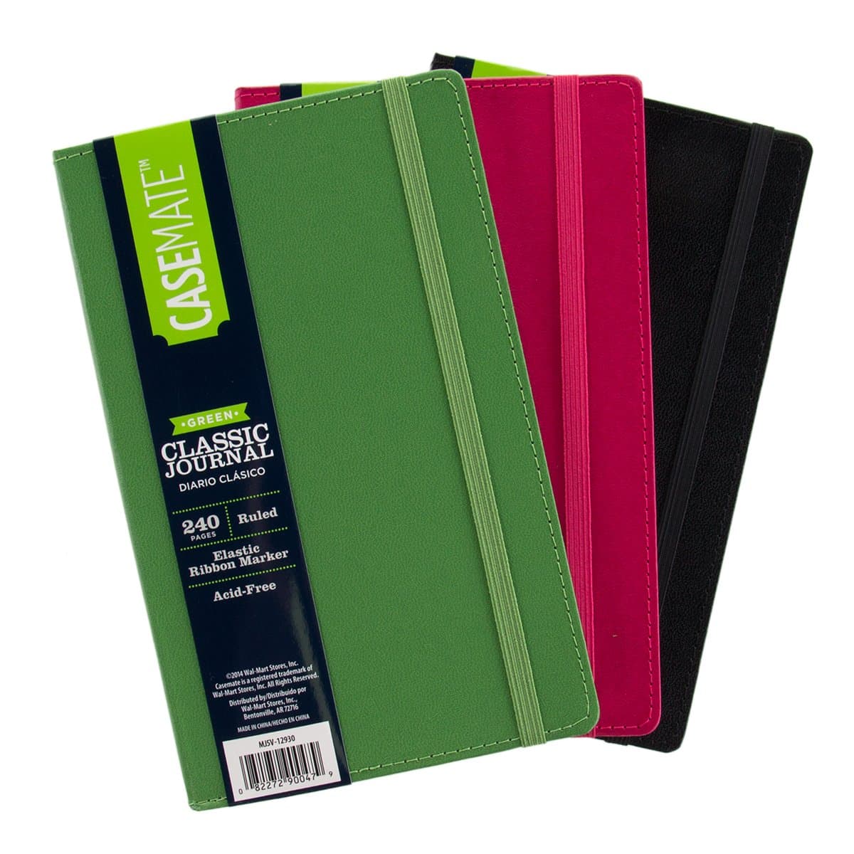 Casemate 3 Pack Classic Journal Ruled Writing Notebooks Lined Paper Elastic Markers Office Product