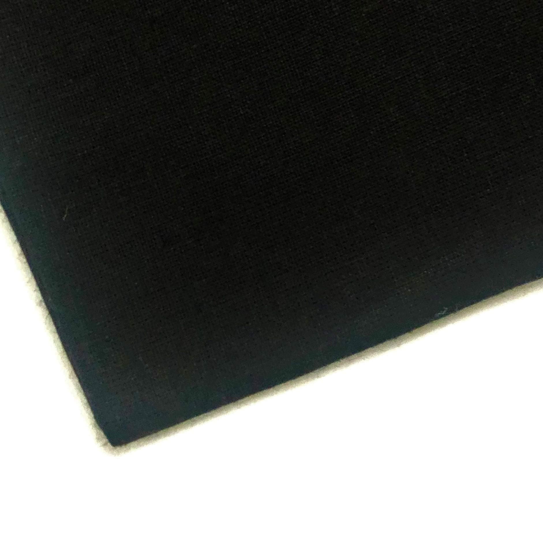 M & J Plain 100% Cotton Cloth Fabric Material - 60 INCH Wide - 10 Colors by (Black, 10 METRE)
