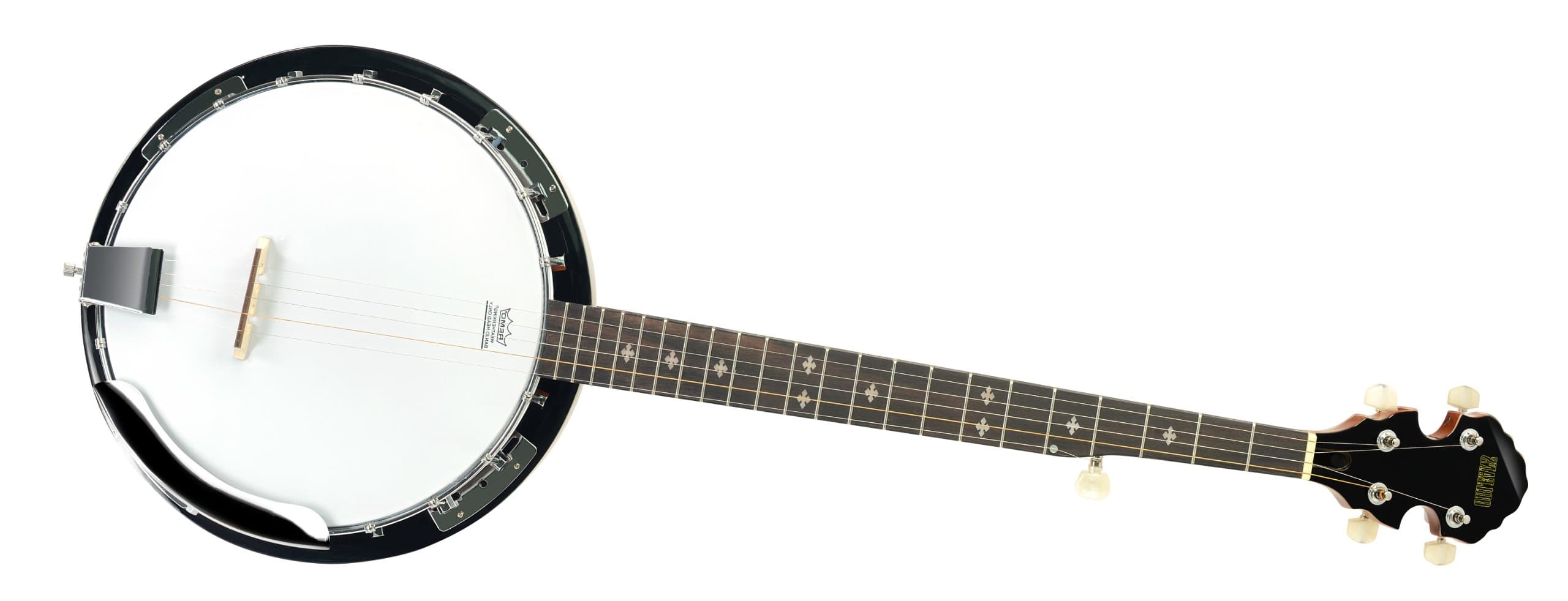 Orleans ORL 208B Full Size 5-String Banjo with Gig Bag, Brown