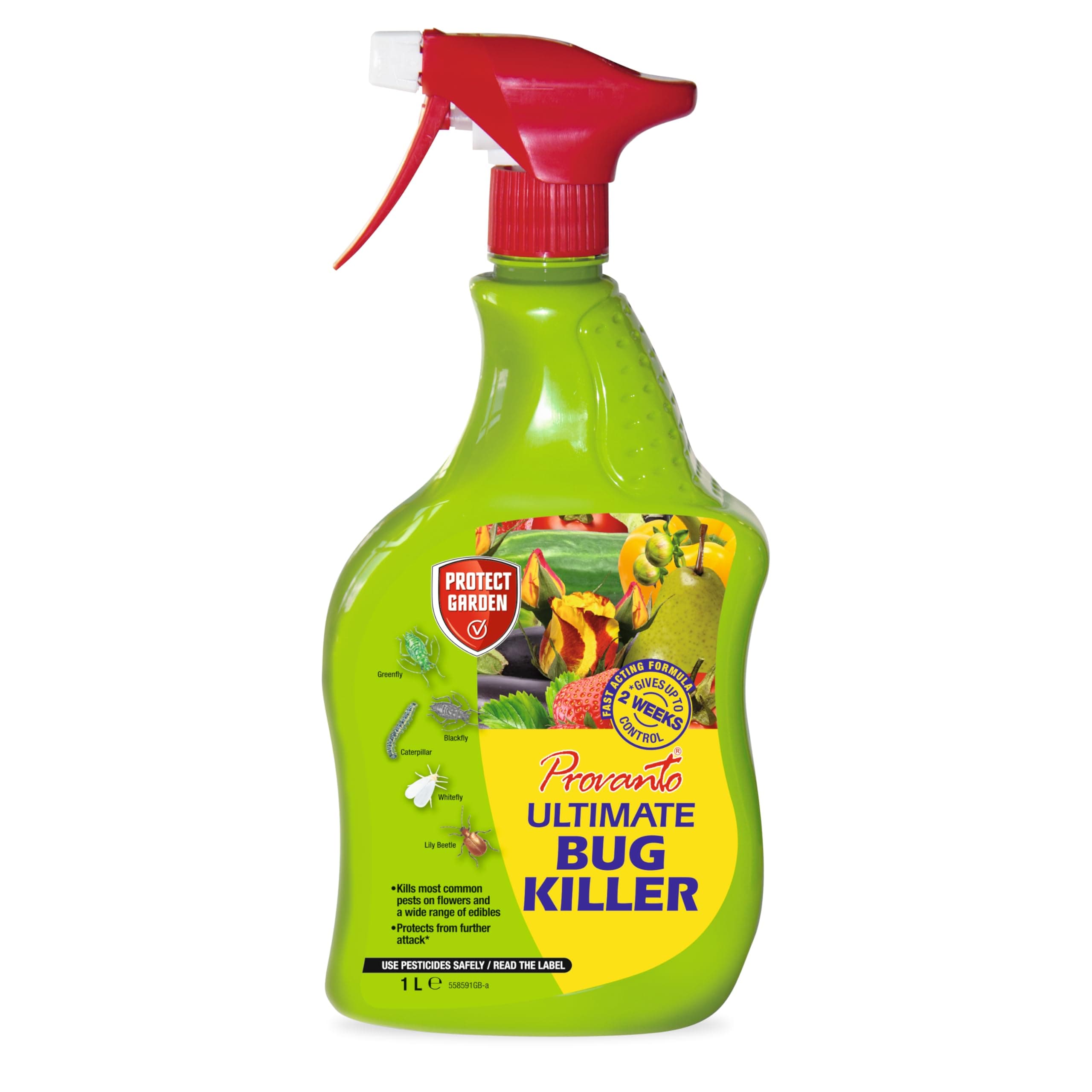 – Provanto Ultimate Bug Killer, 1L - Fast Acting Bug Spray with Up To 2 Weeks Protection From Pests, Contact Insecticide for Indoor & Outdoor Plants