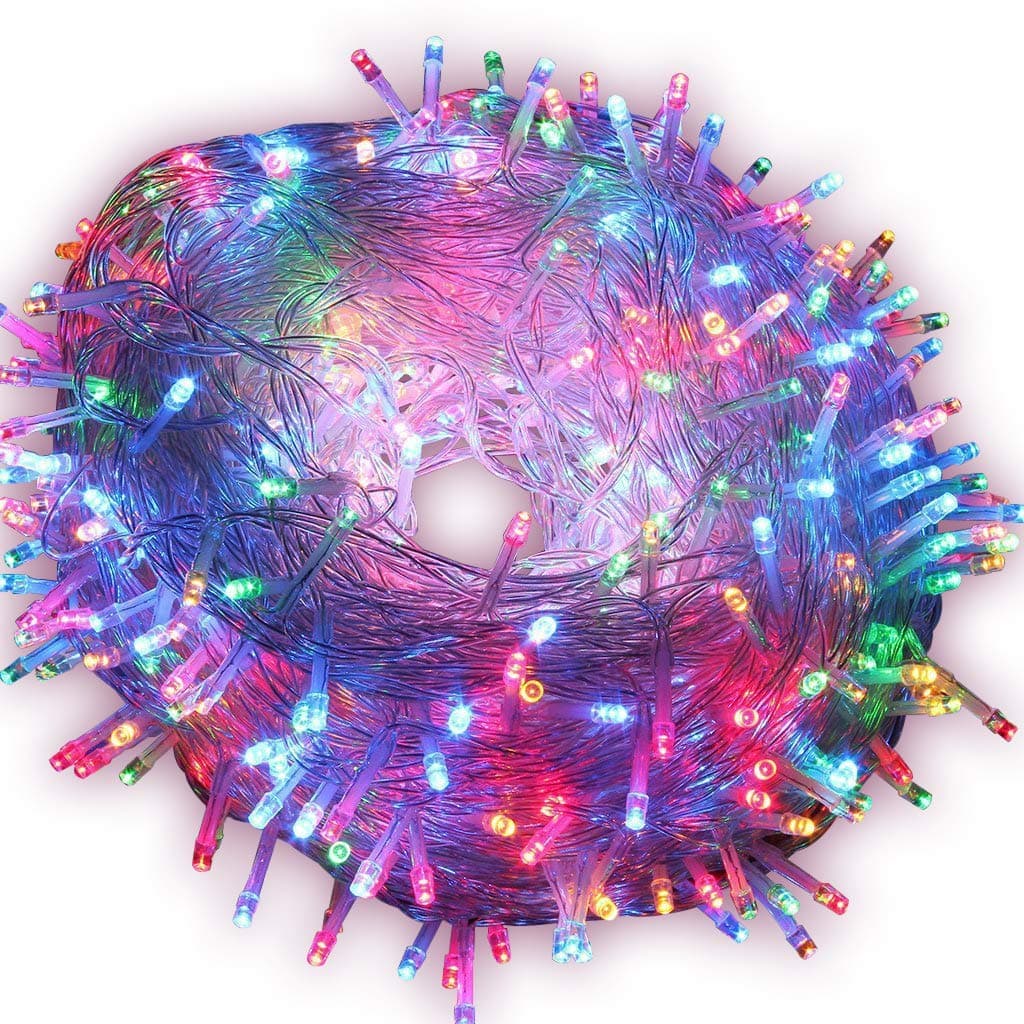 33ft 100 LED String Lights with Controller Christmas String lights Fairy Twinkle Decorative Lights for Kids Bedroom,Wedding,Christmas Tree,Festival Party,Garden,Patio (Colorful)