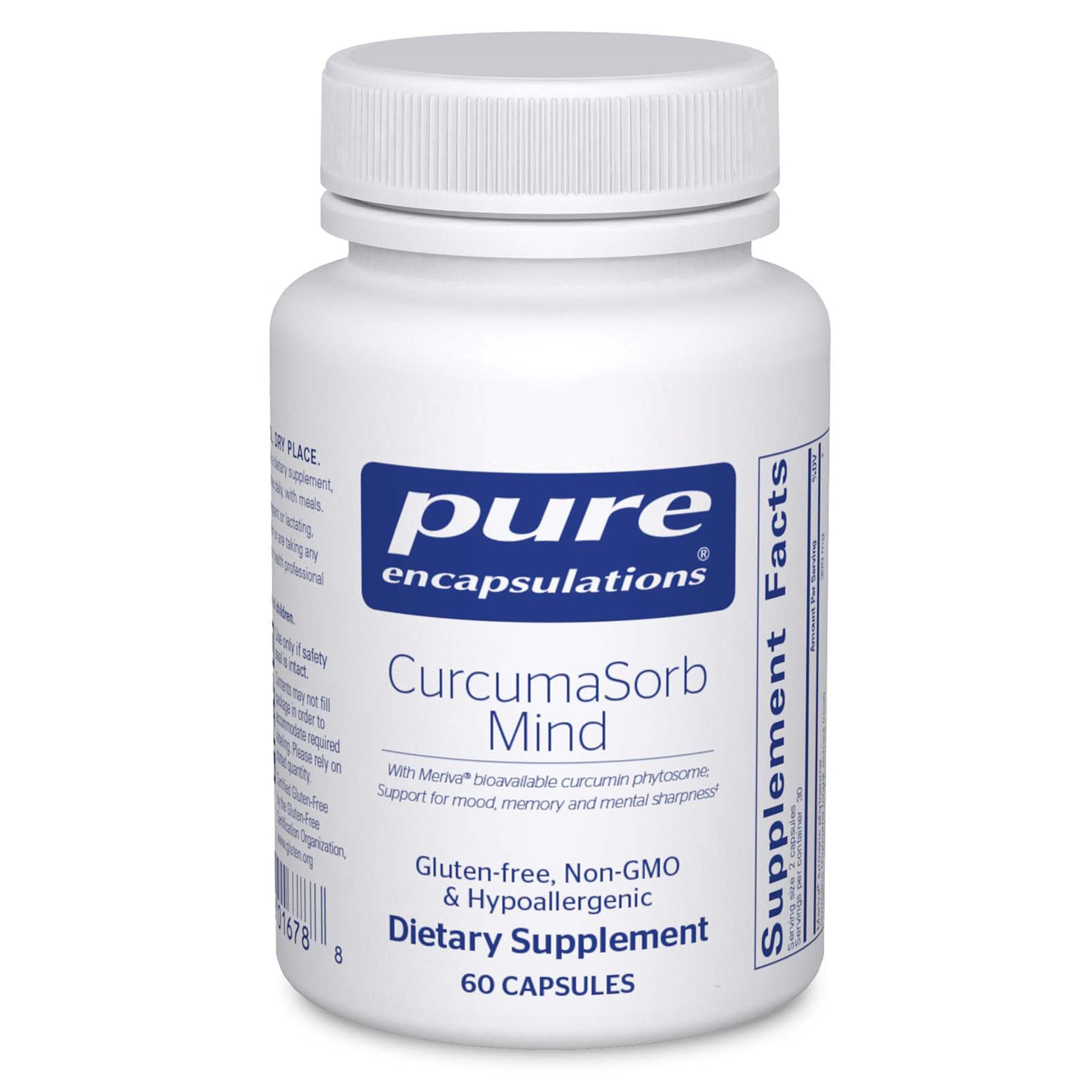 CurcumaSorb Mind | Supplement to Support Memory, Sharpness, and Cognitive Function* | 60 Capsules