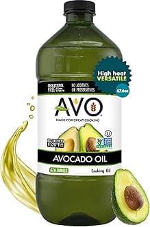 AVO Bulk Avocado Oil for Cooking (67.6 fl oz), Non-GMO Certified, No Preservatives, High Smoke Point 500°F, Neutral Flavor, Gluten-Free, Plant-Based, OU Kosher