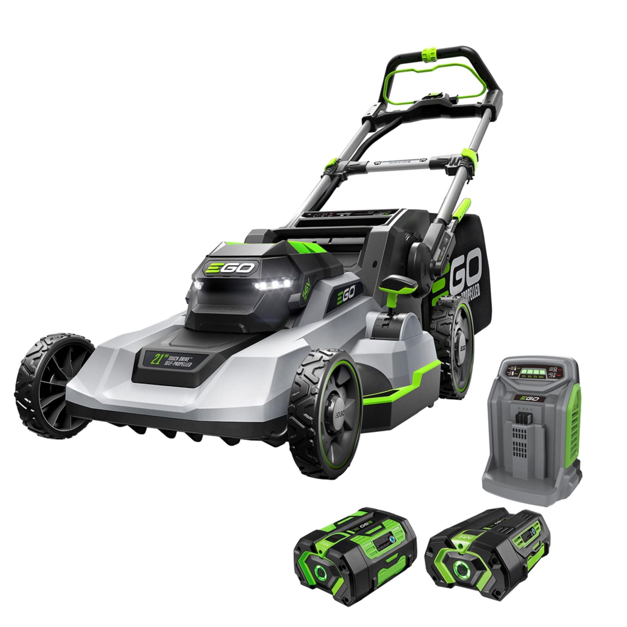 EGO POWER+ Electric Lawn Mower, Self-Propelled Cordless with Touch Drive, Includes 56V 6.0Ah Battery, 4.0Ah Battery and Rapid Charger - LM2123SP-2