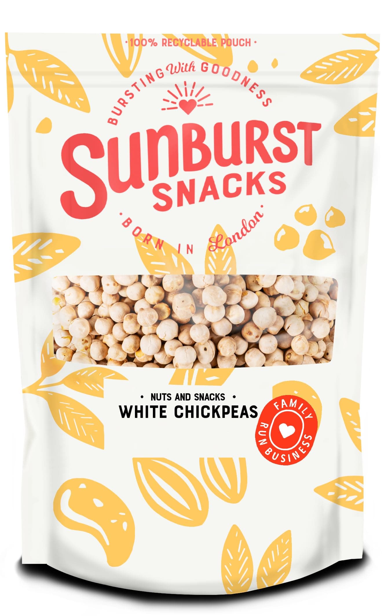 Sunburst Snacks Chick Peas White 500g