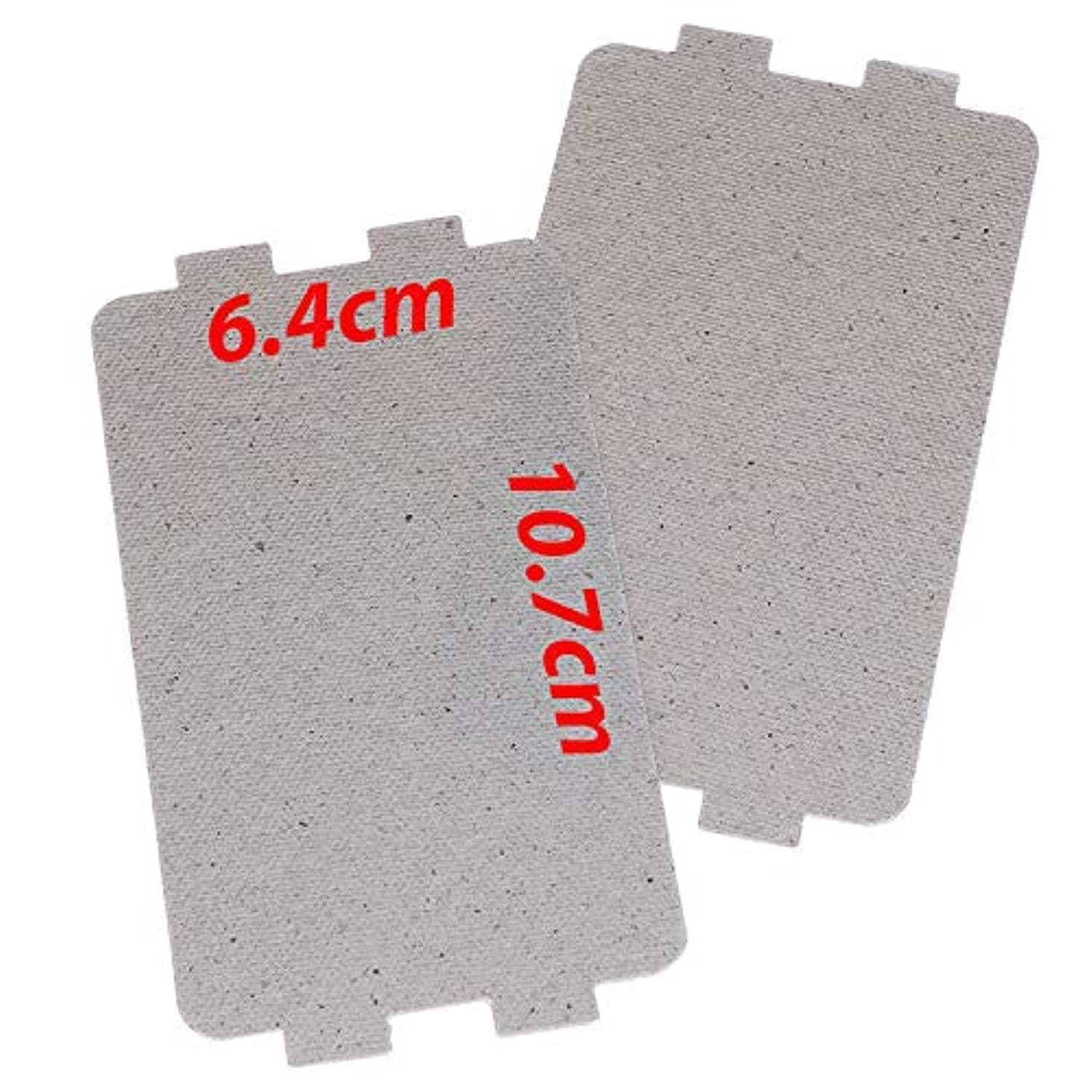 Rubik Large Microwave Waveguide Cover Plates MICA Sheet for Microwave Oven Filter, Pre-cut (10.7x6.4cm) Pack of 2pcs