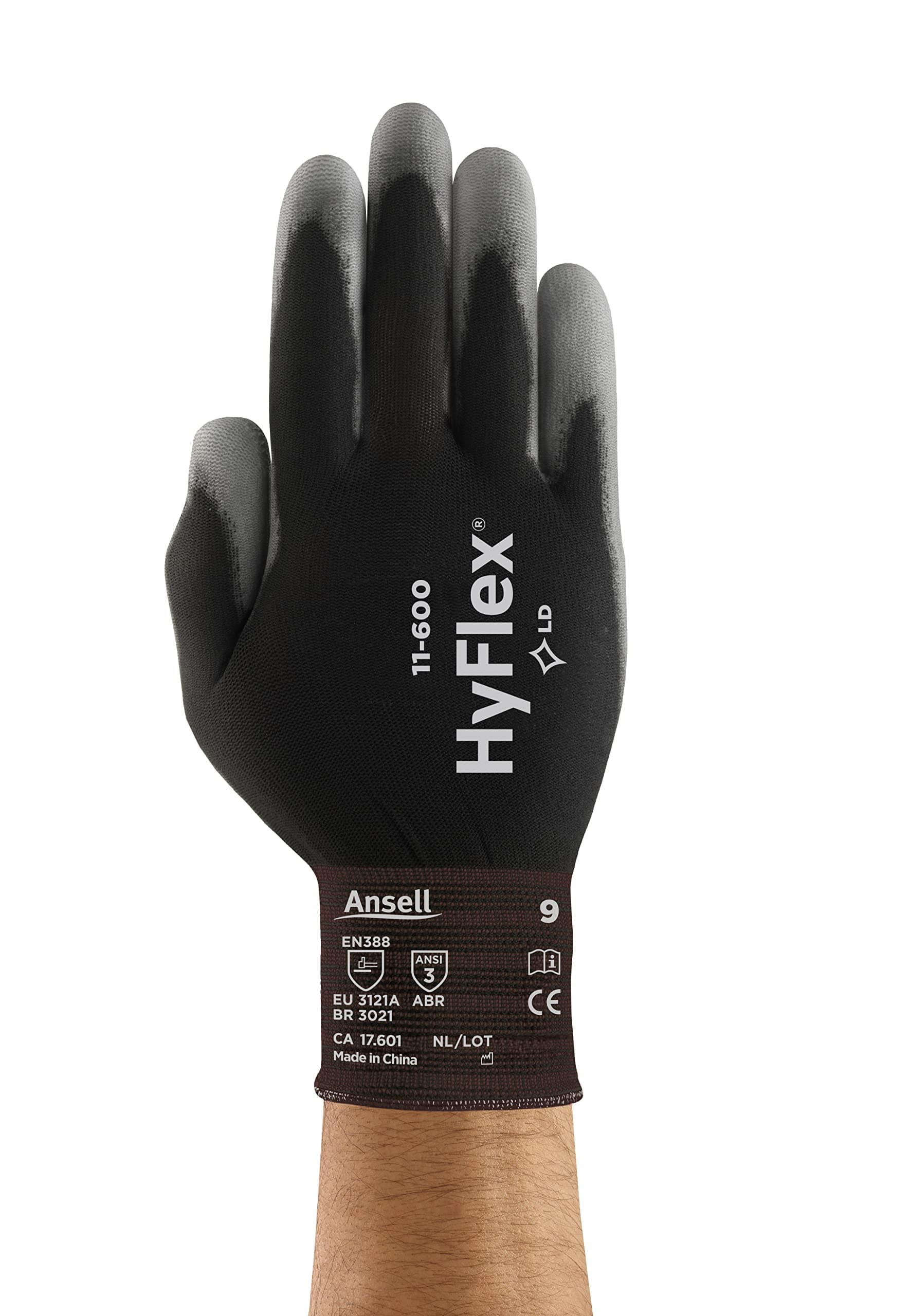 HyFlex 11-600 Multipurpose Gloves - Durable, Lightweight, Breathable, Size Small (pack of 12)