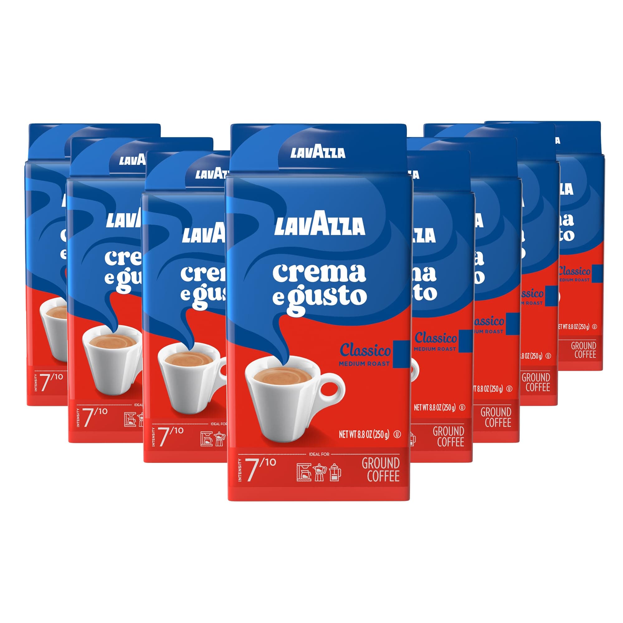 Crema e Gusto Ground Coffee 8.80 oz (Pack of 8)
