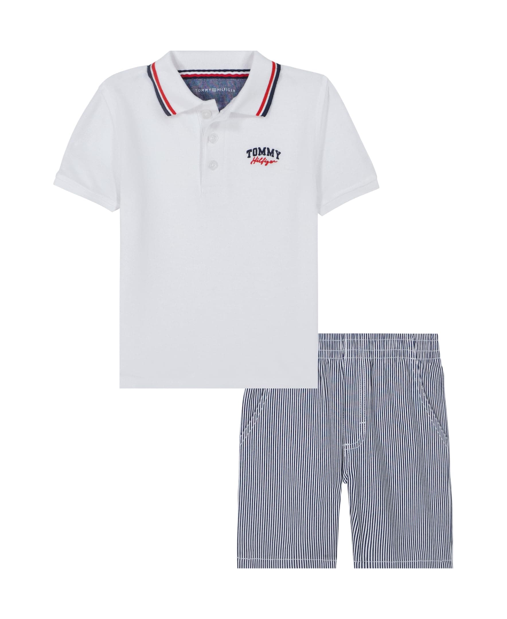 Tommy Hilfiger boys 2pc Polo Short Set