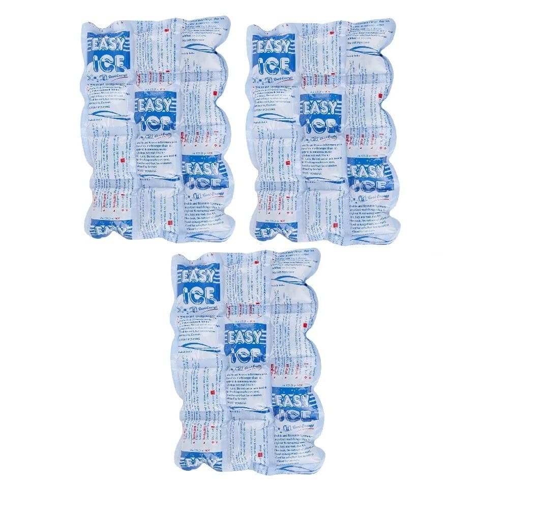 Easy Ice Reusable Flexible Ice Pack, First aid, Chillers for Ice Box/Lunch Box, Cold Hot Pack (Multicolor)