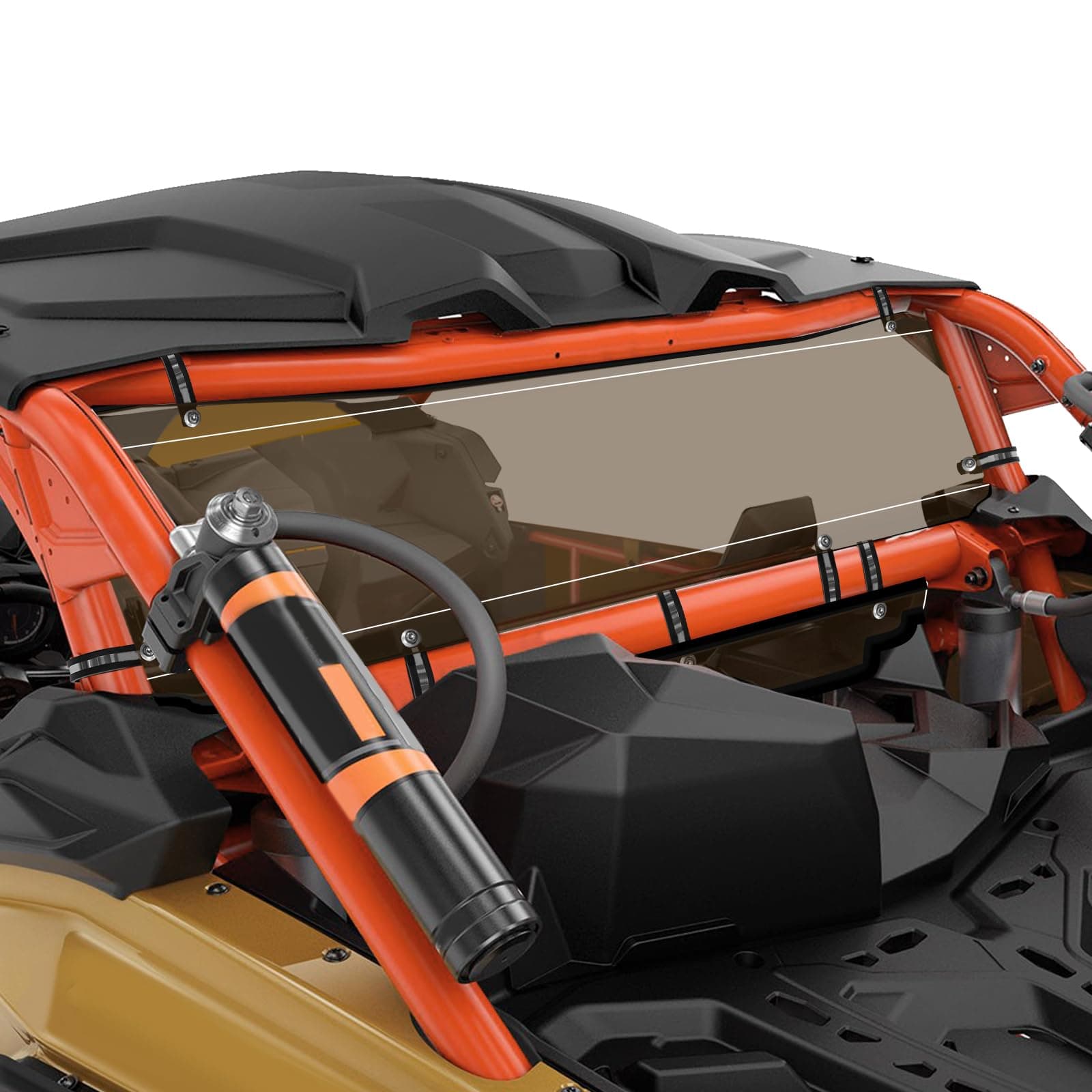 X3 Rear Windshield Back Window Windscreen Compatible with 2017-2025 Can Am Maverick X3& X3 Max (Except for XMR Models) Heavy Duty Tinted