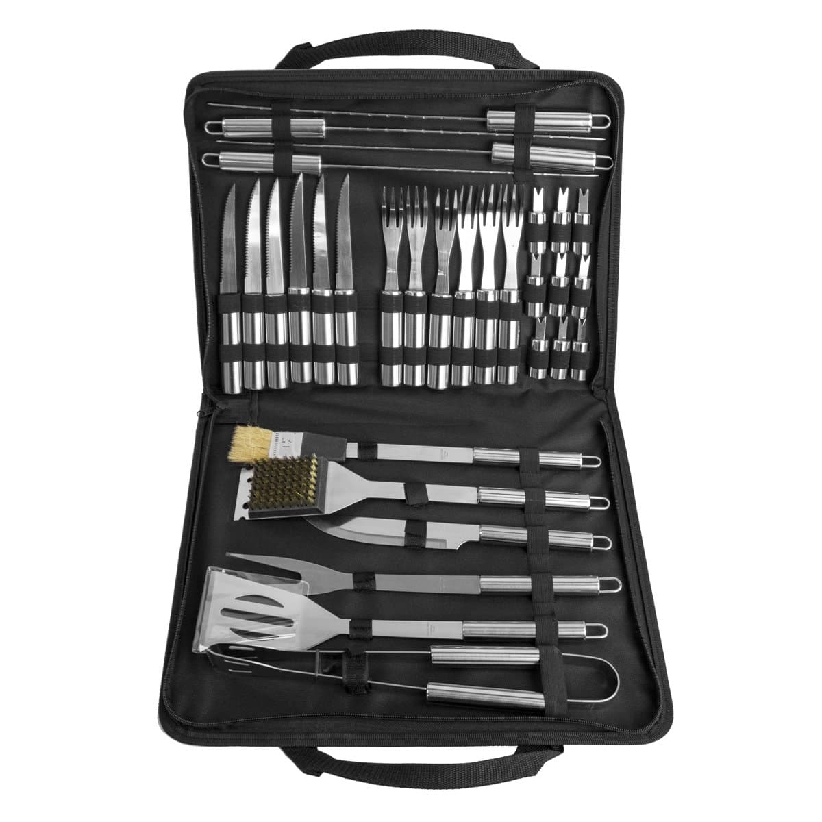 32pc Stainless Steel Barbeque Tool Set by Grill King