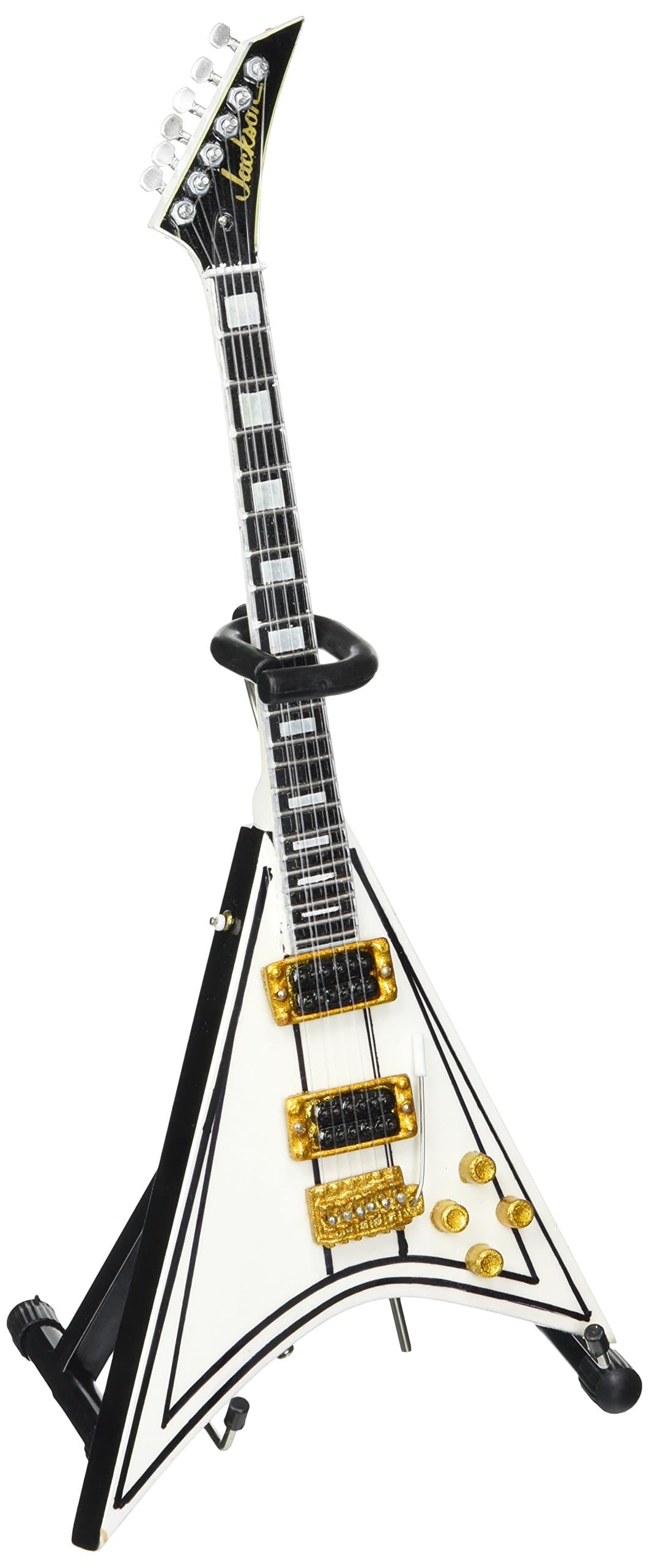 AXE HEAVEN Randy Rhoads White Flying V Mini Guitar