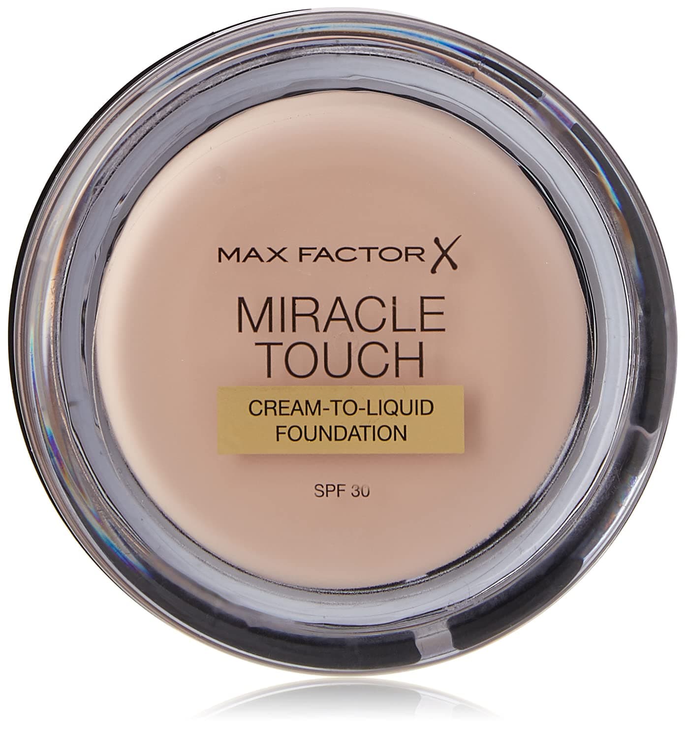 Max Factor Miracle Touch Foundation, New and Improved Formula, SPF 30 and Hyaluronic Acid, Rose Ivory