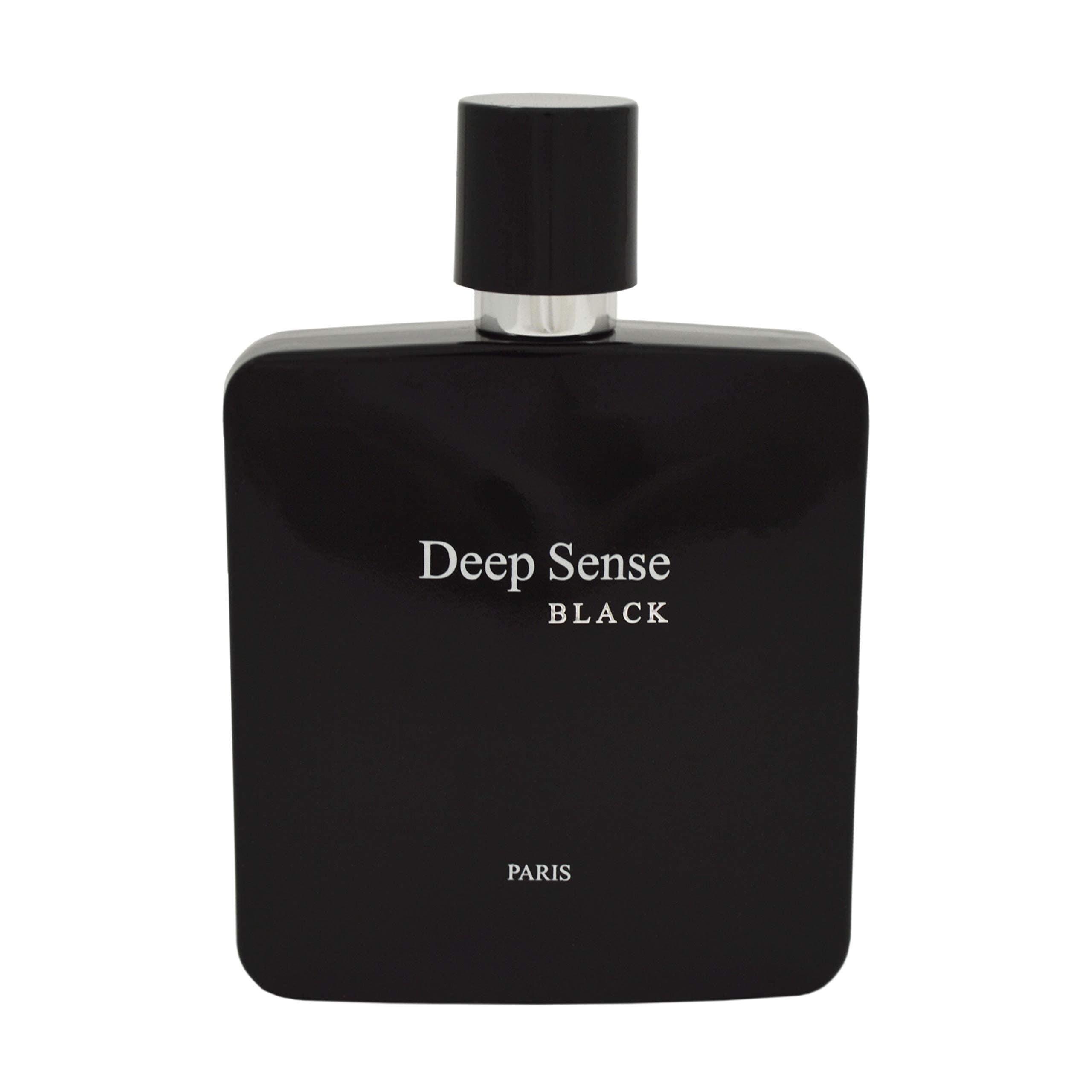 Deep Sense Black Eau de Parfum for men, 3.3 Ounce