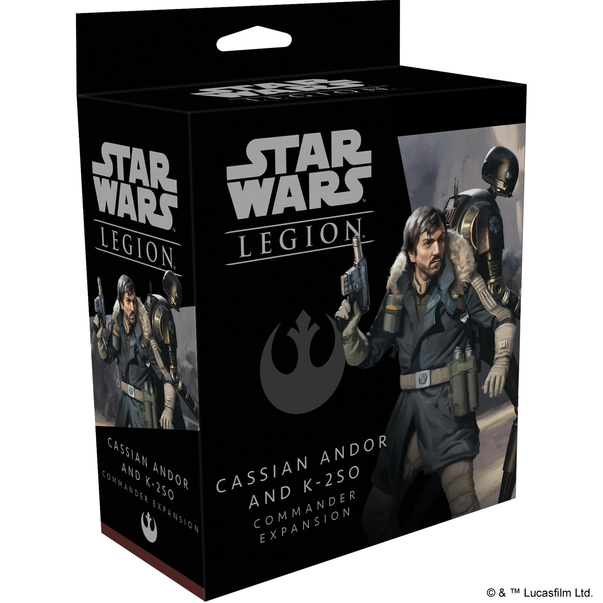 Atomic Mass Games | Cassian Andor and K-2SO Commander Expansion: Star Wars Legion | Miniatures Game | Ages 14+ | 2 Players | 120-180 Minutes Playing Time