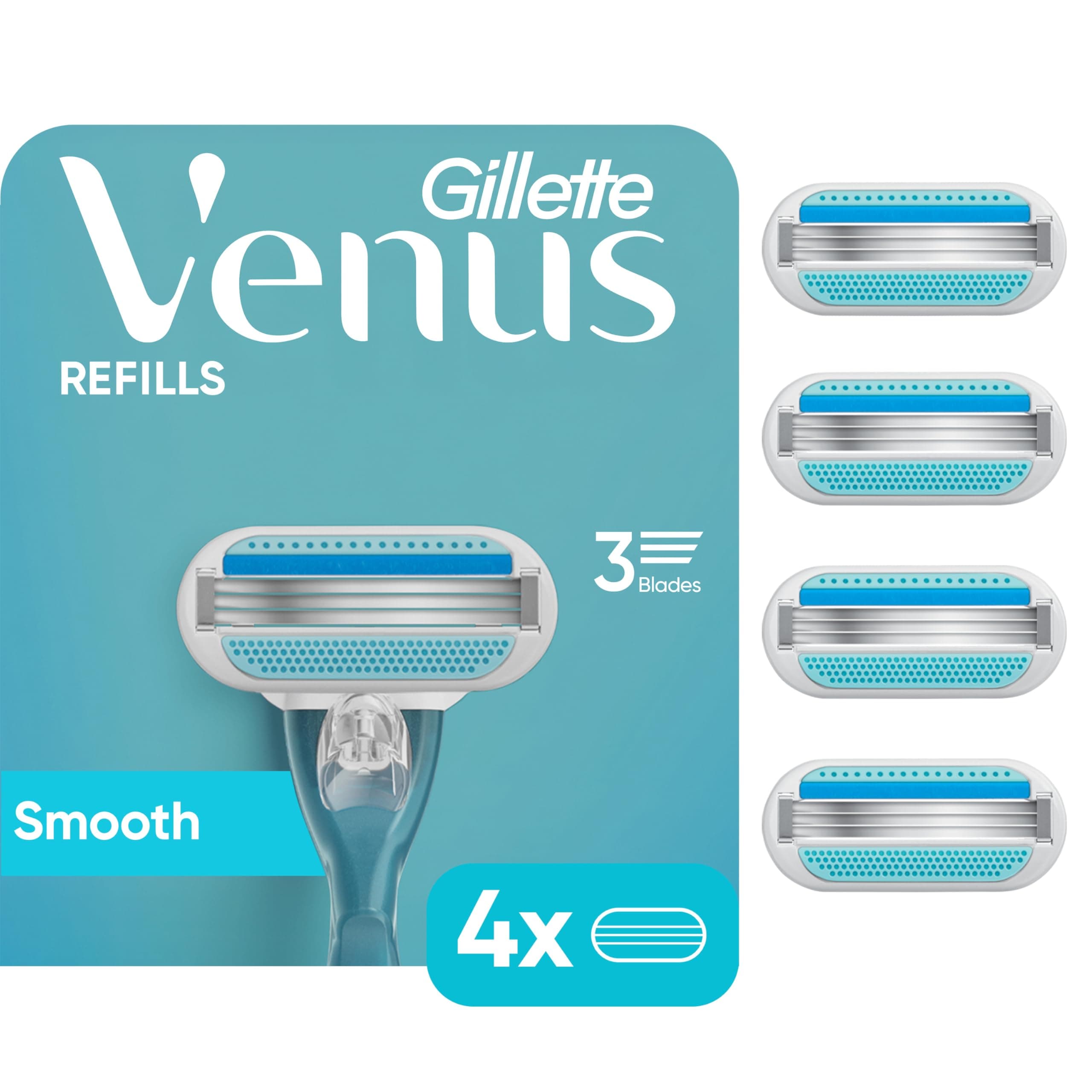 Smooth Women's Razor Blades - 4 Refills (Packaging May Vary)