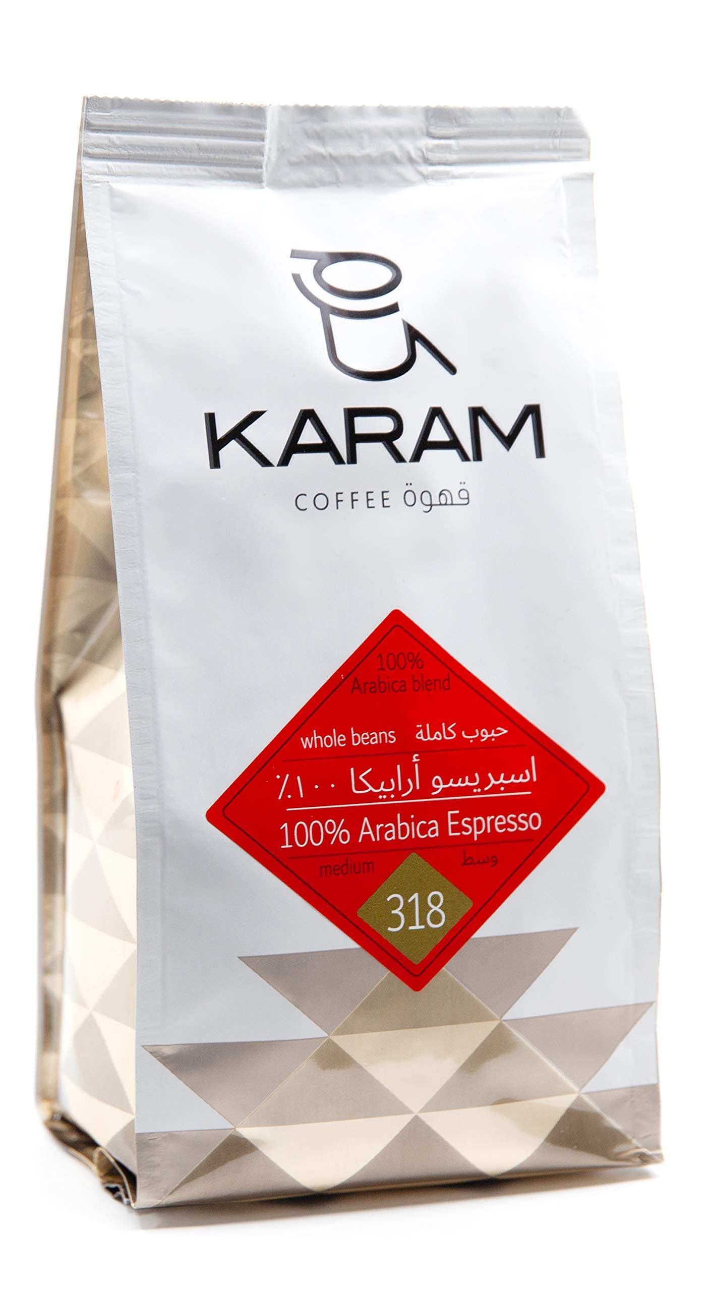 100% Arabica Espresso Medium Whole Beans 250gms
