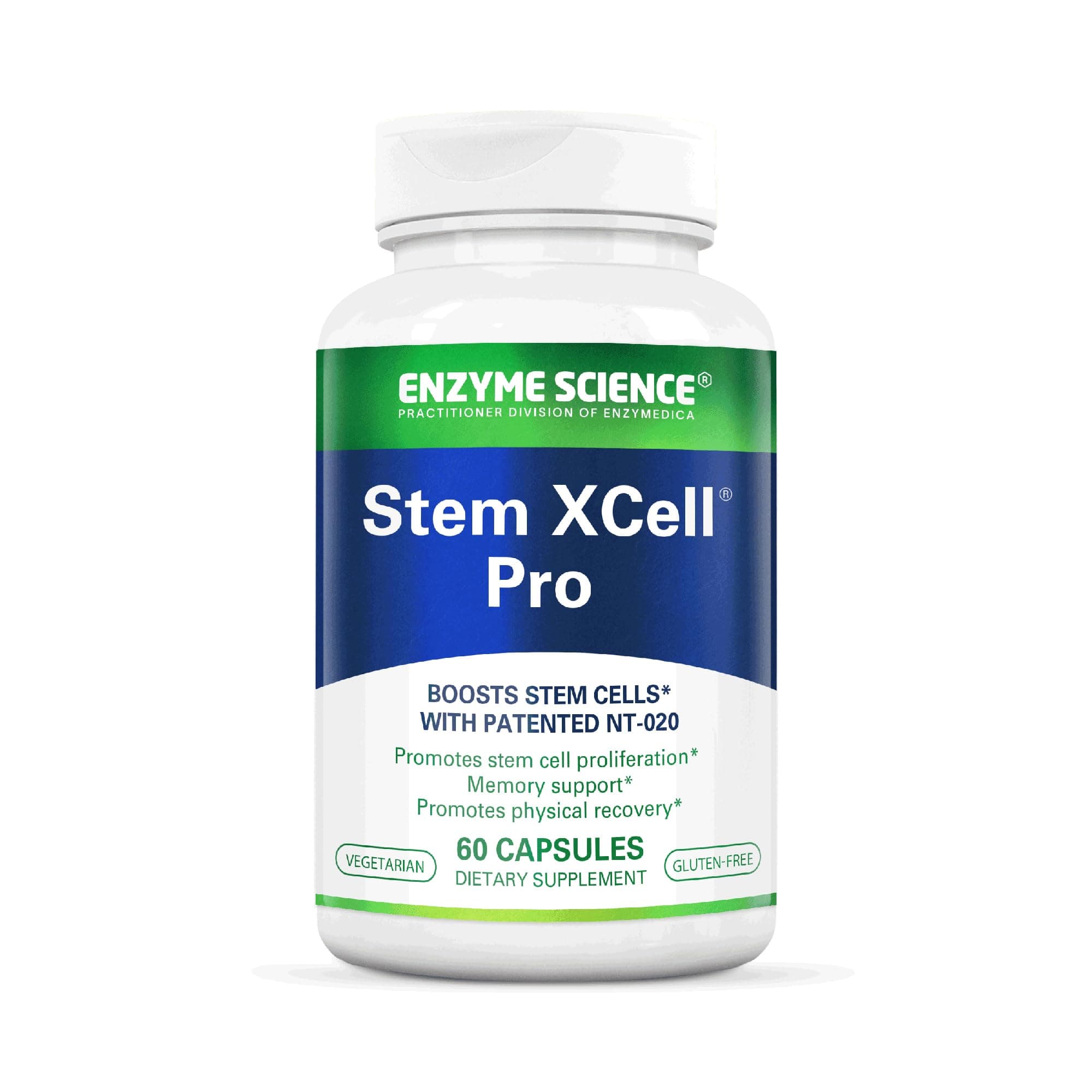 Enzyme Science™ Stem XCell™ Pro, 60 Capsules – Antioxidant Support for Cellular and Immune Health – Helps Protect from Oxidative Damage with Green Tea – Stem Cell Health Supplement