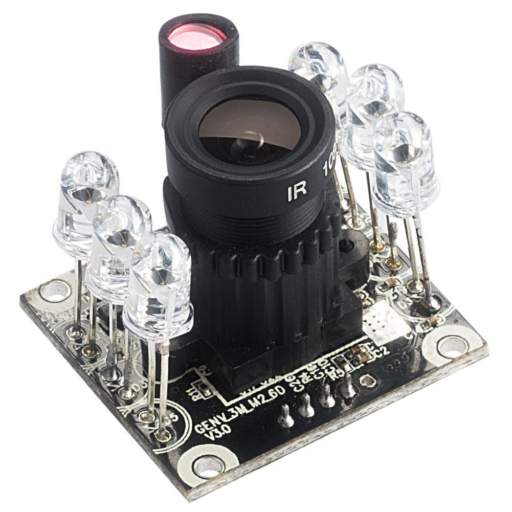 Spinel 2MP Full HD USB Camera Module Infrared OV2710 with 3.6mm Lens FOV 90 Degree, Support 1920x1080@30fps, UVC Compliant, Support Most OS, Focus Adjustable, UC20MPD_L36