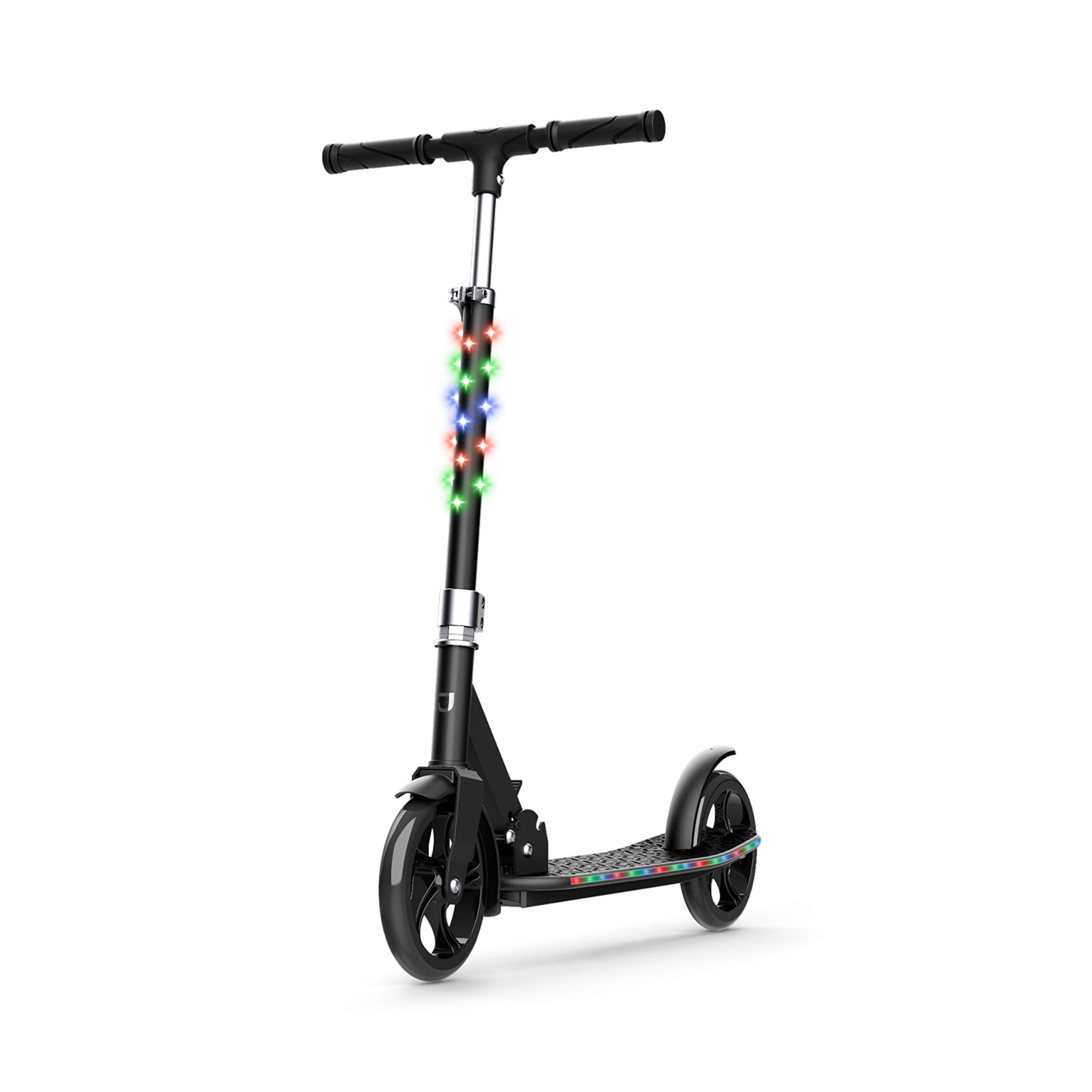Jetson Jupiter Jumbo 2-Wheel Kick Scooter, Sturdy Wide Deck, Height Adjustable Handlebar, Rear Brake, Easy-Folding Mechanism, 8 inch wheels