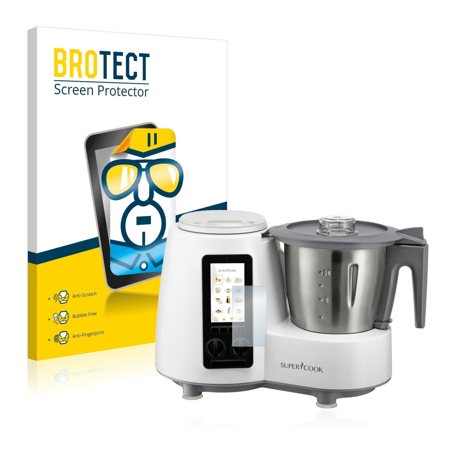 brotect 2-Pack Screen Protector compatible with Plawa SuperCook SC110 - HD-Clear Protection Film