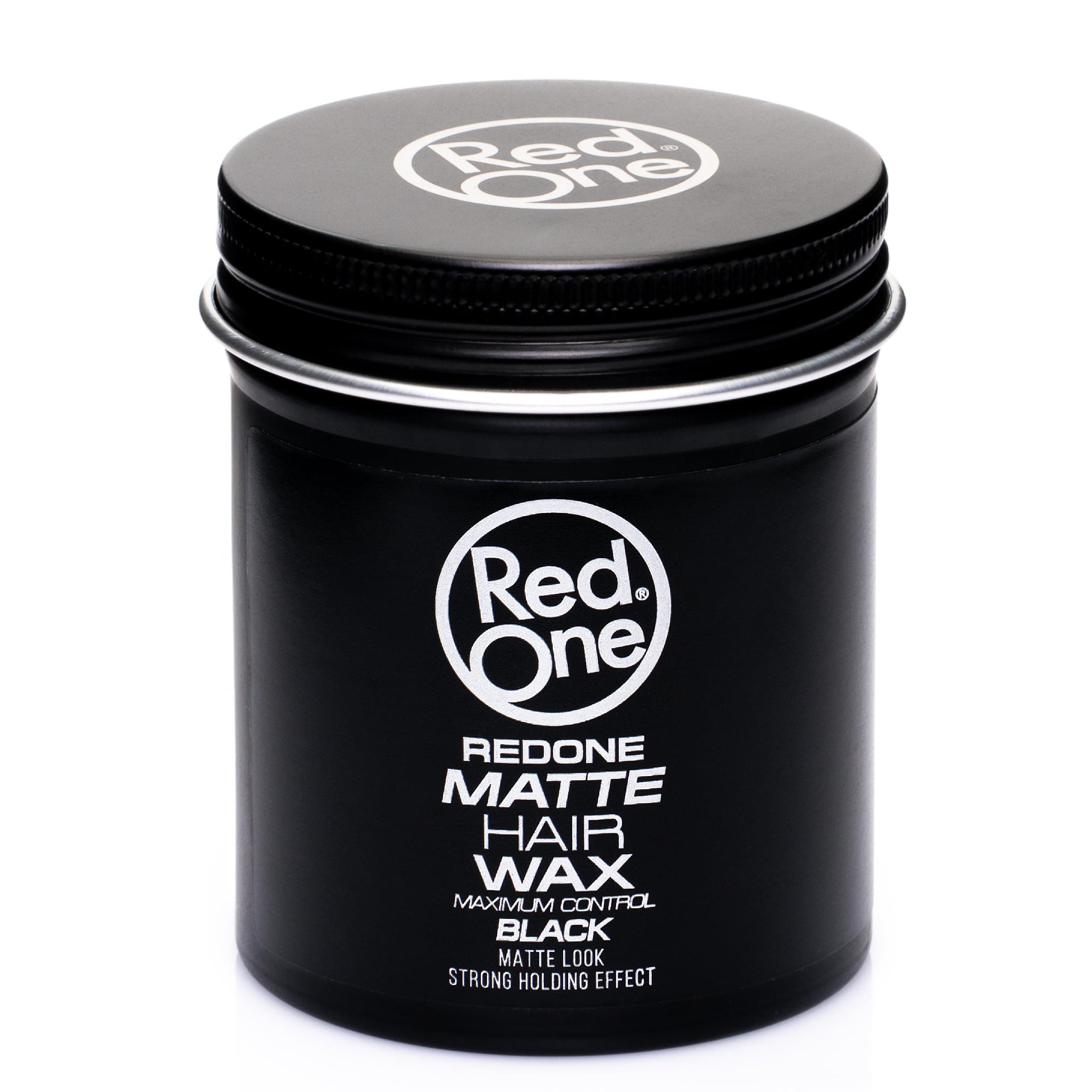 Redone Matte Hair Wax Black 100ml | Maximum Control | Flexible Grip and Texture Inserts | Matte Look | Women's and Men's Waxing | Ultra Hold Effect | All Hair Types