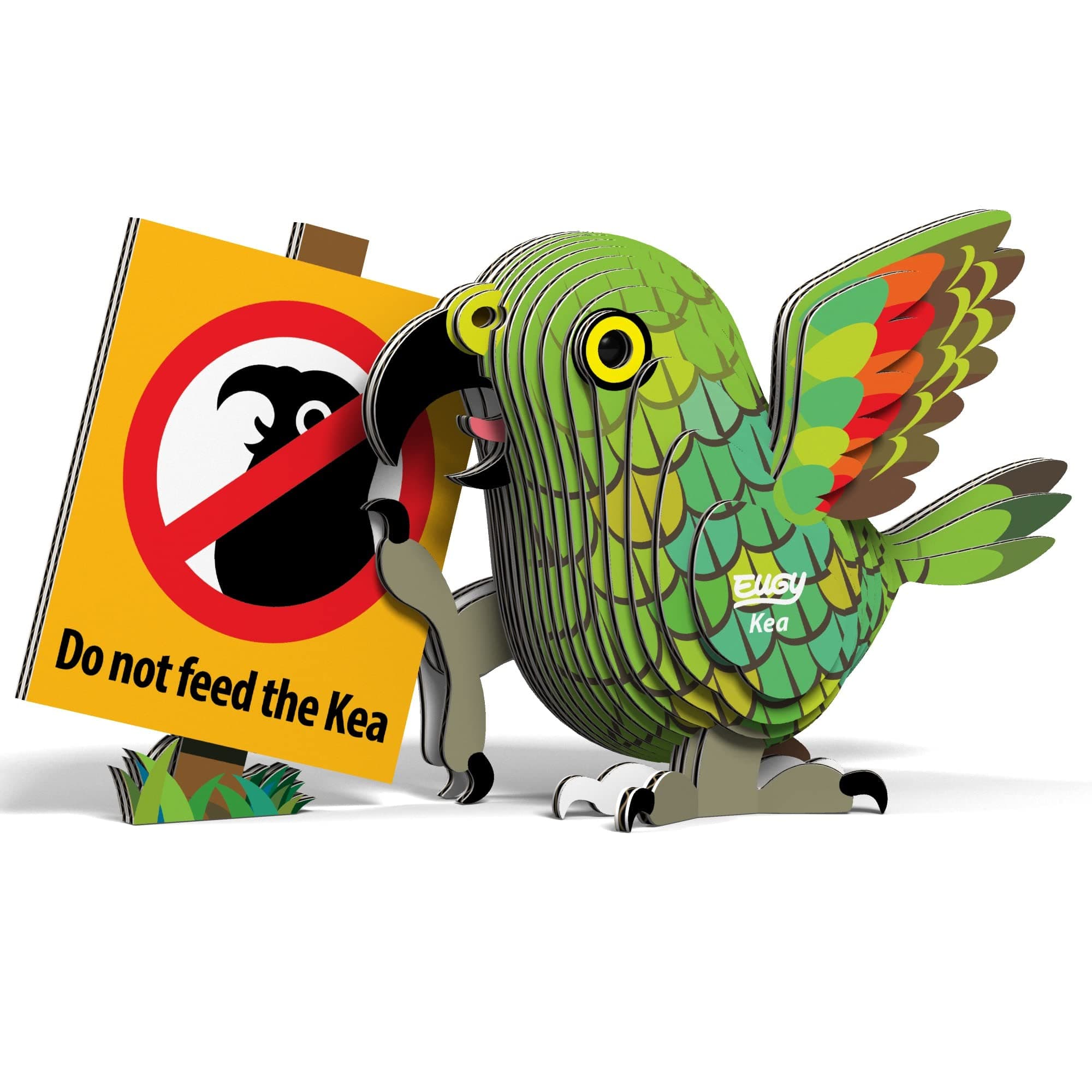 EUGY 047 Kea Parrot. Eco-Friendly 3D Paper Puzzle