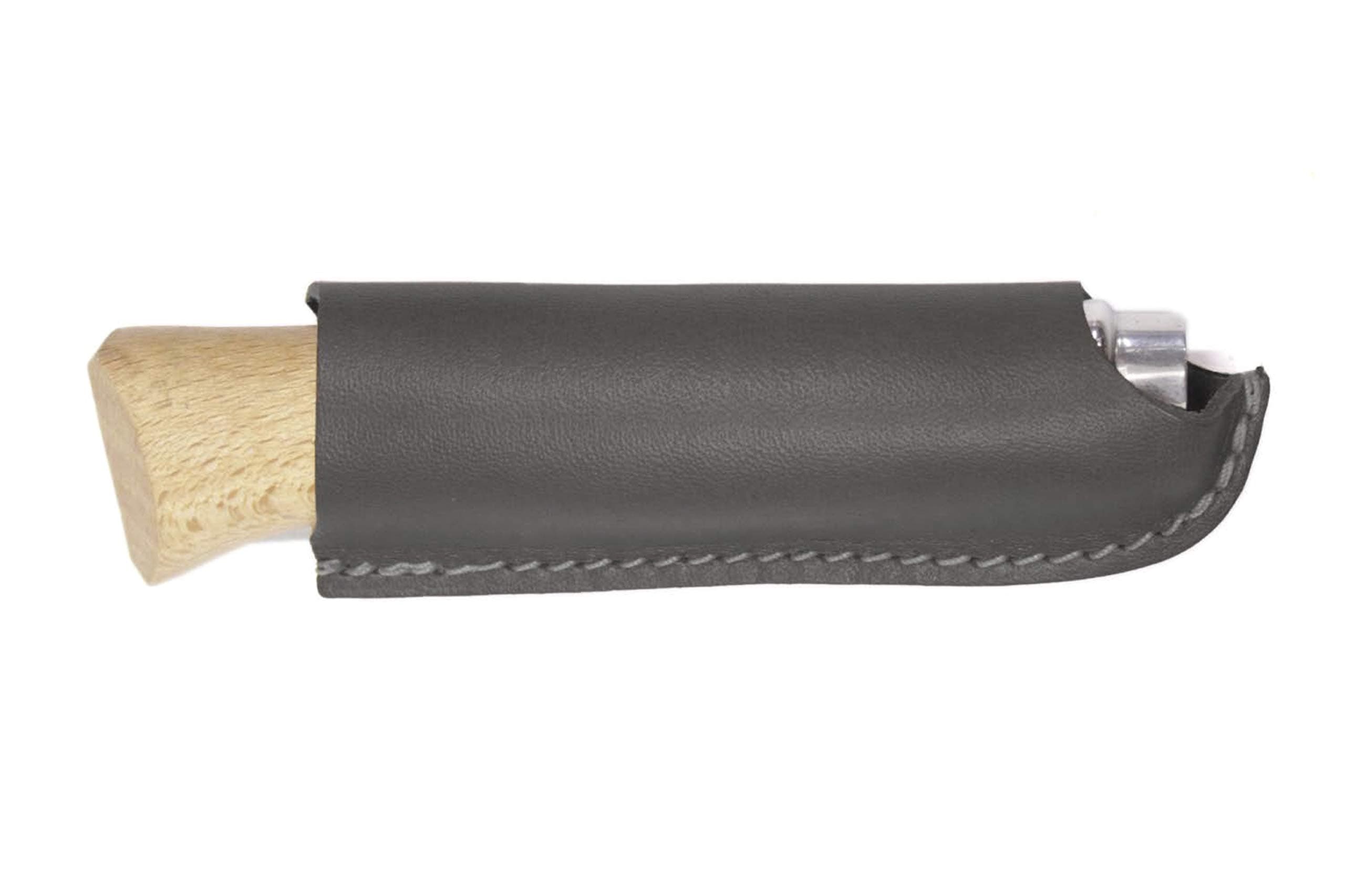 Leather Belt Sheath and Case for Knives Designed in Opinel France - Pocket Knife Holder for Camping, Hunting, Fishing, and Picnics