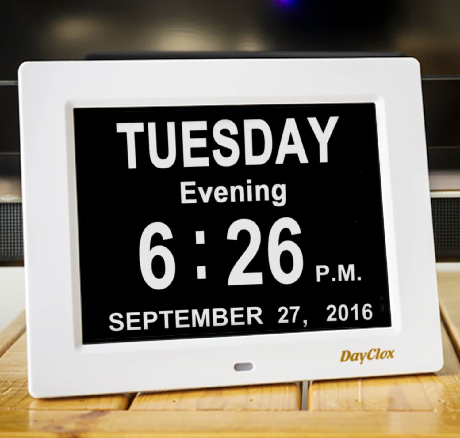 DayClox Updated Memory Loss Digital Calendar Day Clock with 5 Cycles: Morning, Afternoon, Evening, Night & Before Dawn