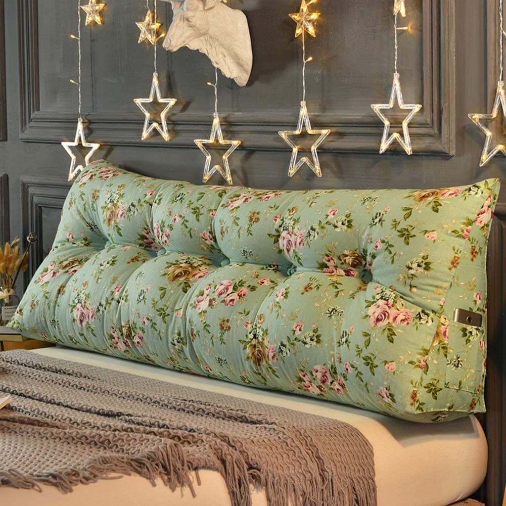 GMBY Triangle Bed Back Cushion Pillow,headboard Triangle Backrest Cushion,Reading Pillow Soft Upholstered Wedge Pillow-i 150cm(59inch)