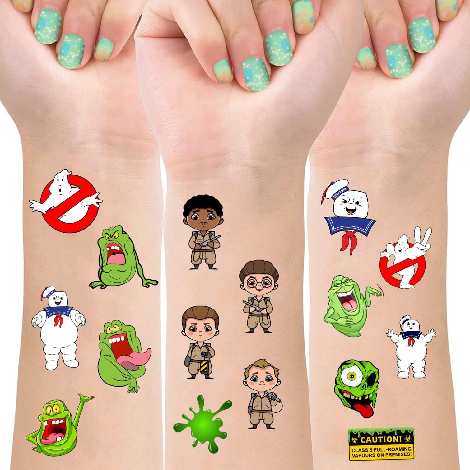 8 Sheets Ghost Temporary Tattoos for Kids, Ghost Birthday Party Decorations Party Favors for Ghost Party Supplies