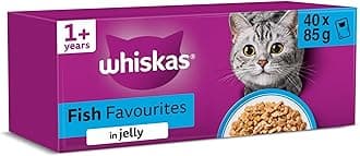 Adult Wet Cat Food in Jelly 40x85g Fish Favourites
