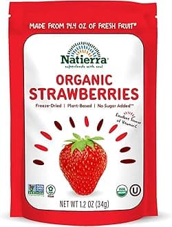 – Natierra Organic Freeze-Dried Strawberries (1.2oz/34g)