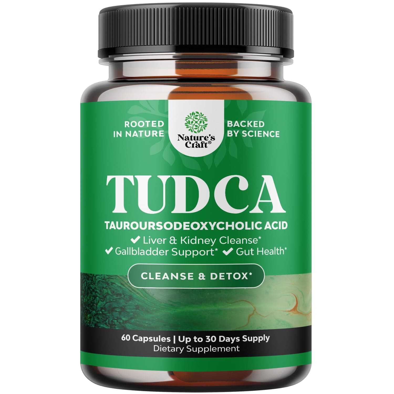 Advanced TUDCA Liver Support Supplement - Extra Strength TUDCA 500mg Bile Salts for Gallbladder Liver and Kidney Support - Liver and Gallbladder Cleanse Tauro Ursodeoxycholic Acid TUDCA Supplement