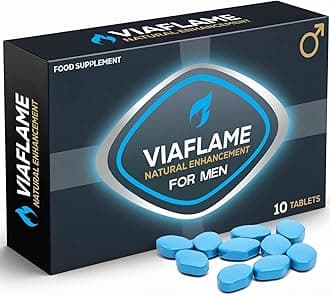 Viaflame - 10 Tablets - Natural, Strong - Power & Performance for Men - Fast Acting, Manufactured in The UK
