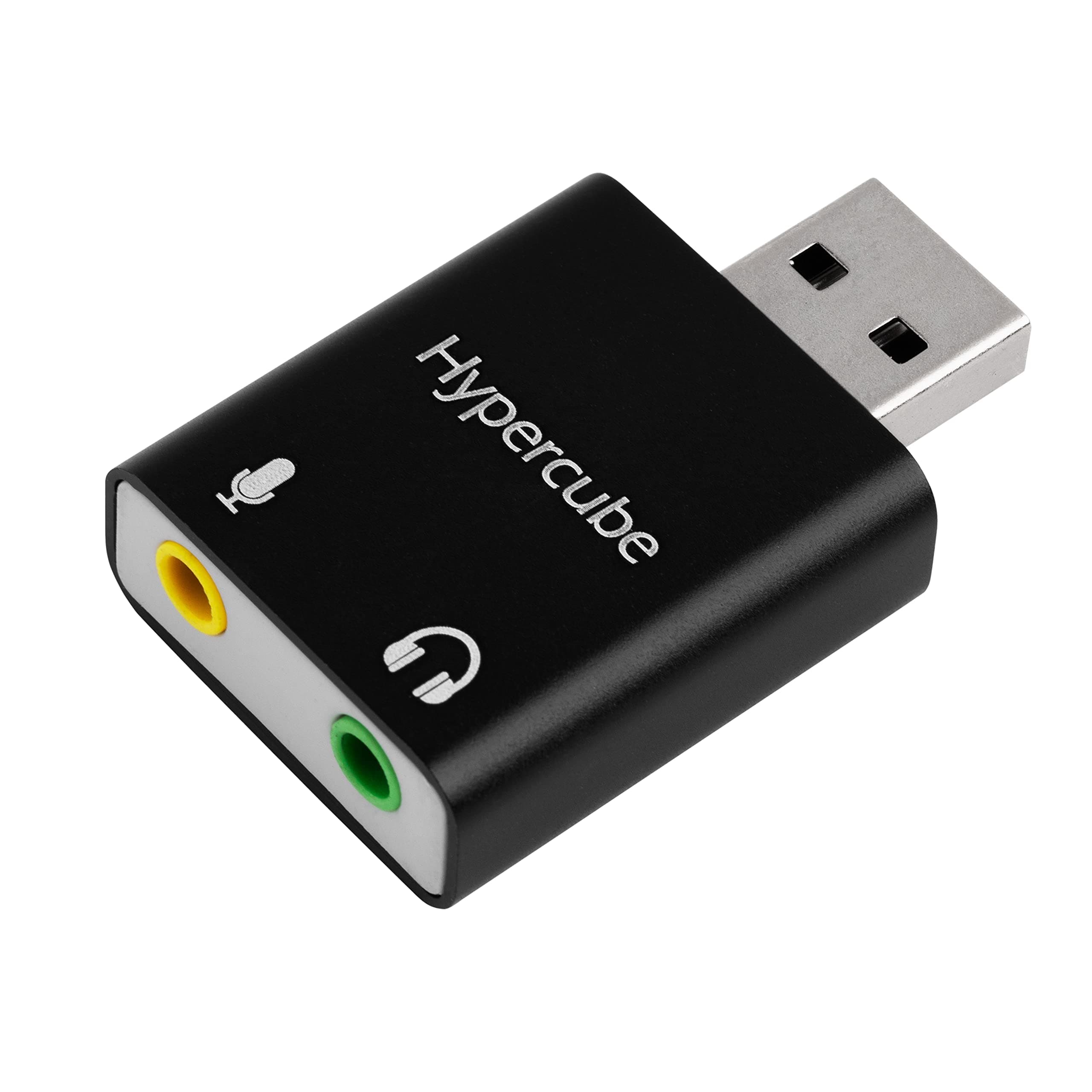USB External Stereo Sound Adapter for Windows and Mac. Plug and play No drivers Needed