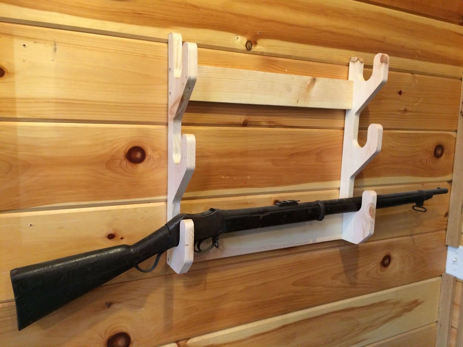 KBX Solid Wood 3 Gun Rack Made in Amish County Ohio, USA!
