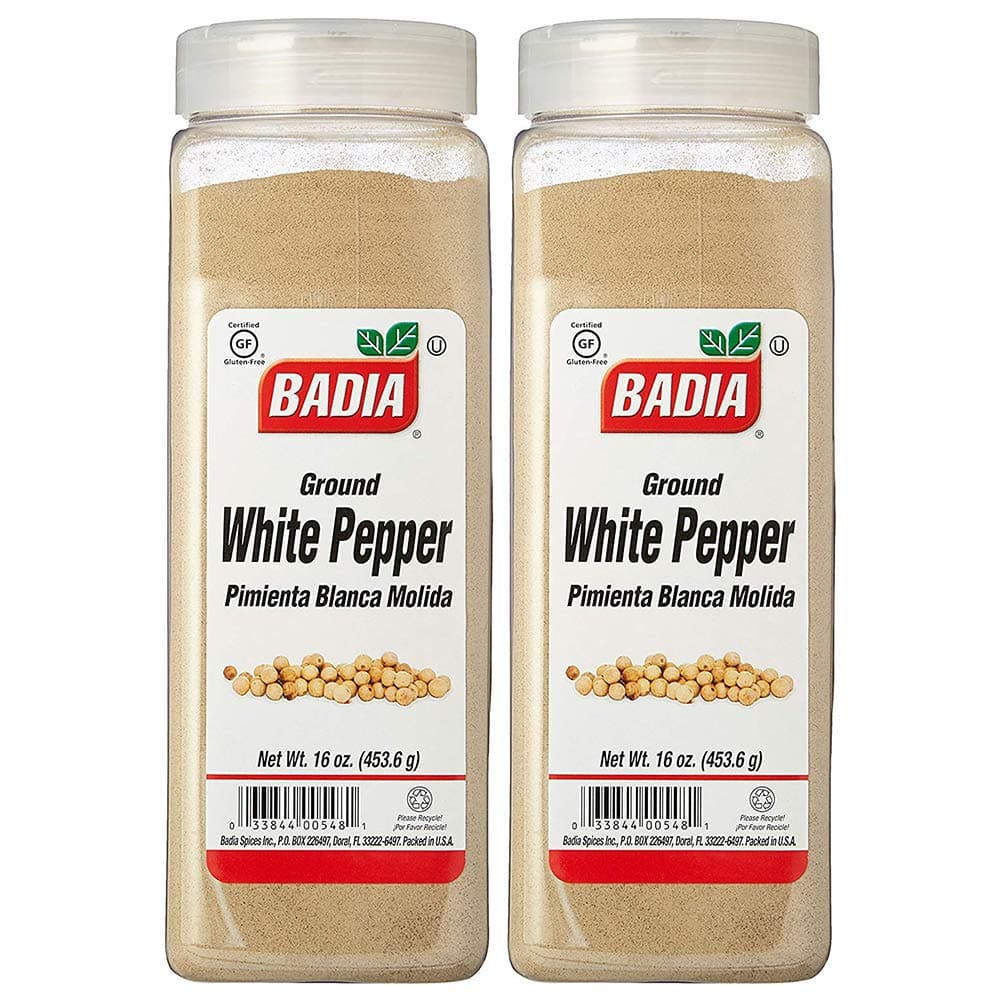 Badia Ground White Pepper 16 Ounce (2 Pack)