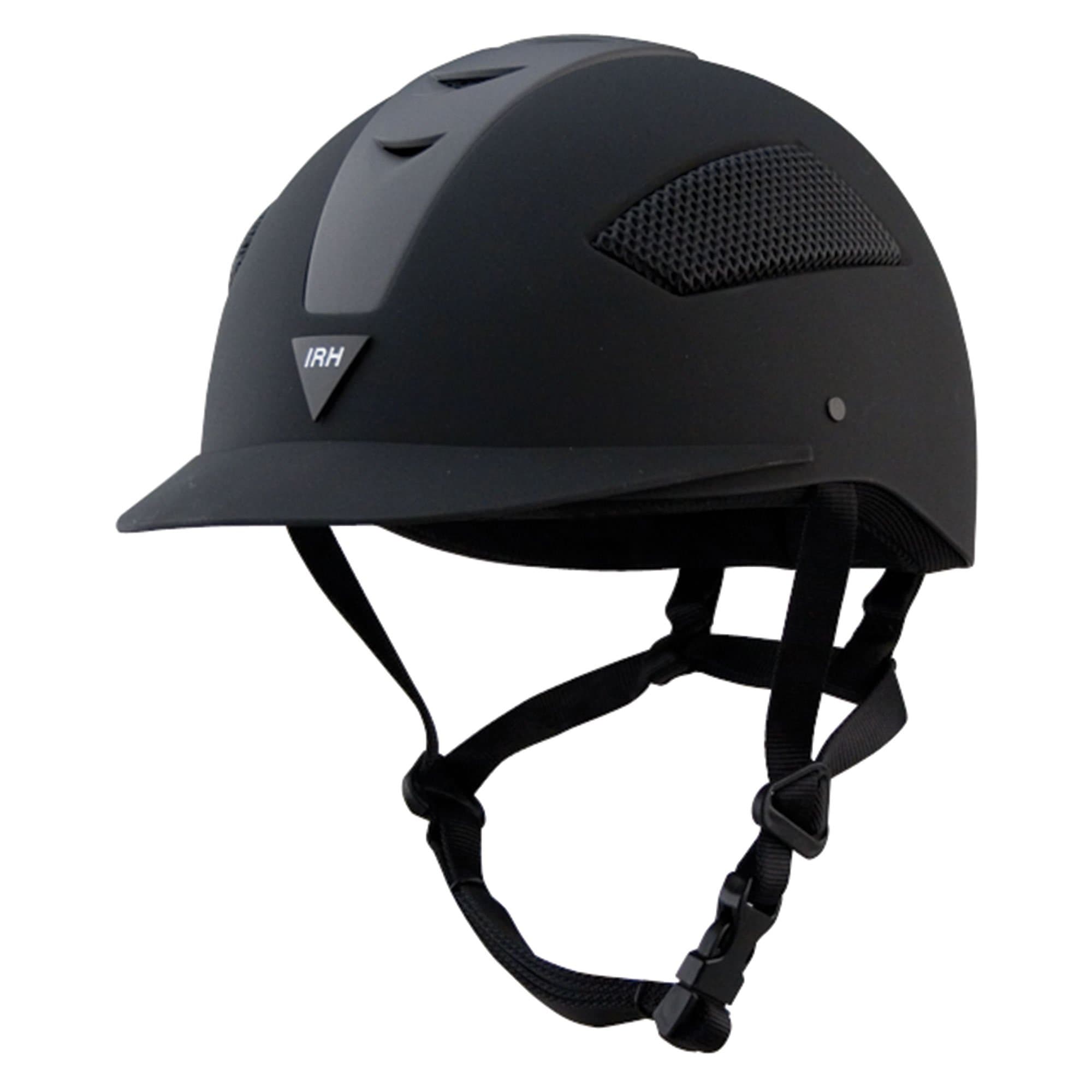 IRH ATH Riding Helmet - Black/Silver (6 7/8)