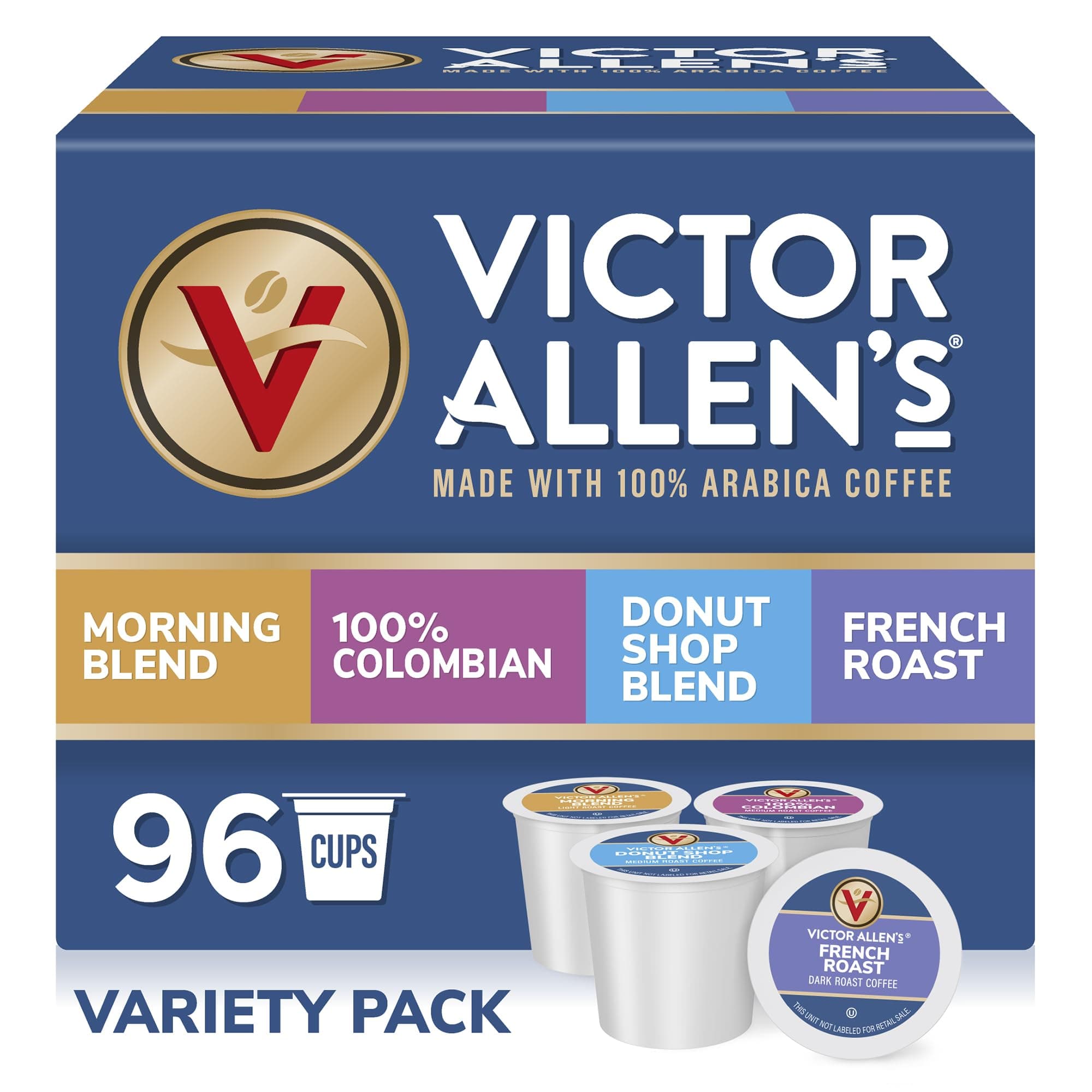 Victor Allen Coffee Variety Pack, 96 Count