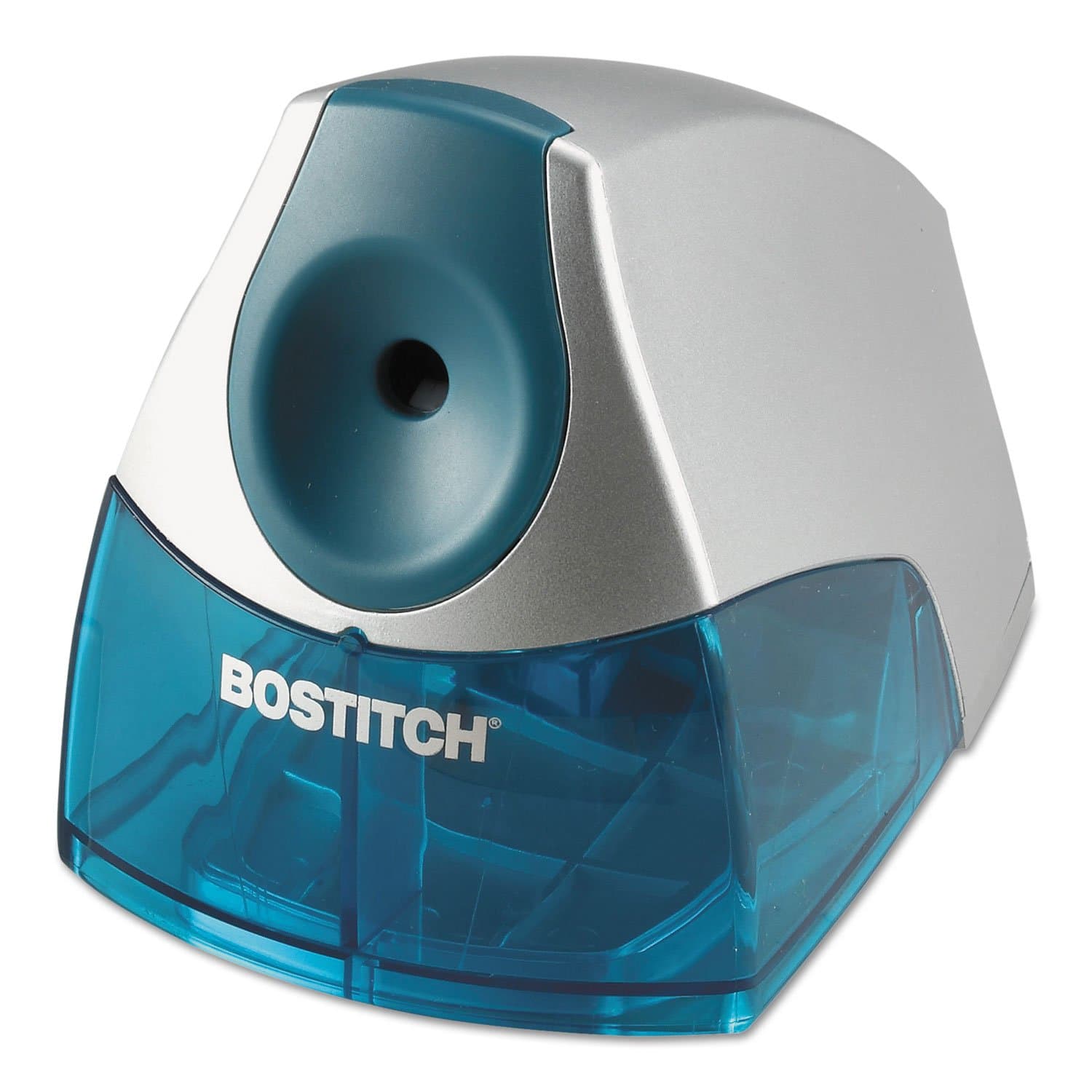 Bostitch Office Electric Pencil Sharpener, Heavy Duty Powerful Stall-Free Motor, High Capacity Shavings Tray, for Office or Classroom, Blue