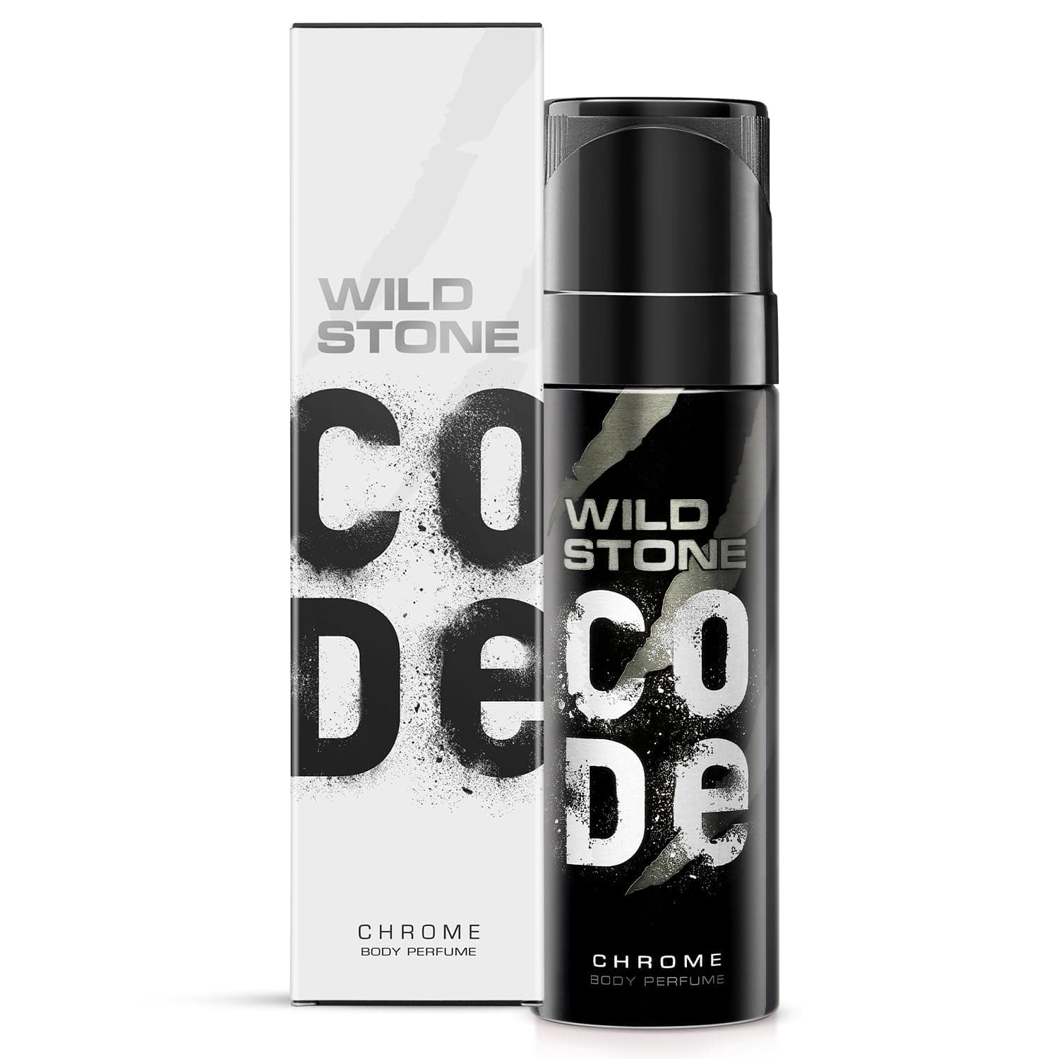 Wild Stone Code Chrome No Gas Body Perfume for Men, Long Lasting Masculine Fragrance for Office Wear -120 ml