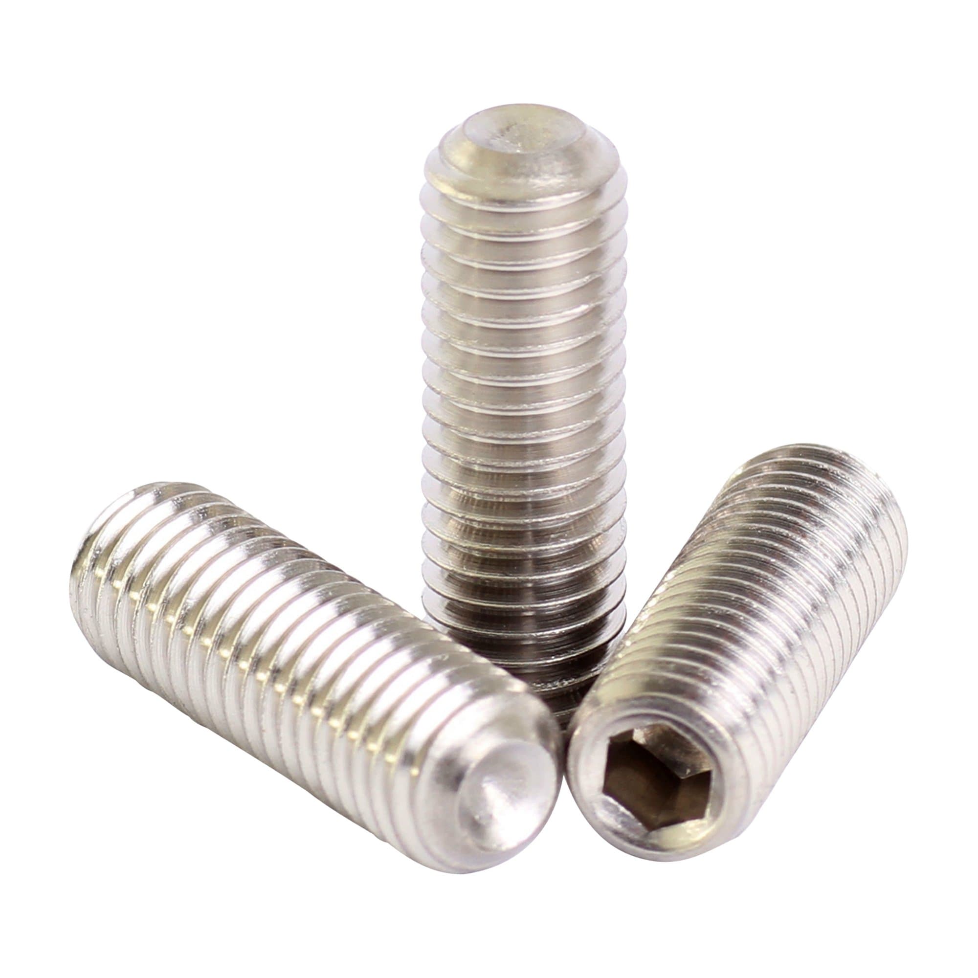 Bolt Base 4mm A2 Stainless Steel Grub Screws Hex Socket Set Cup Point M4 X 8 - 5