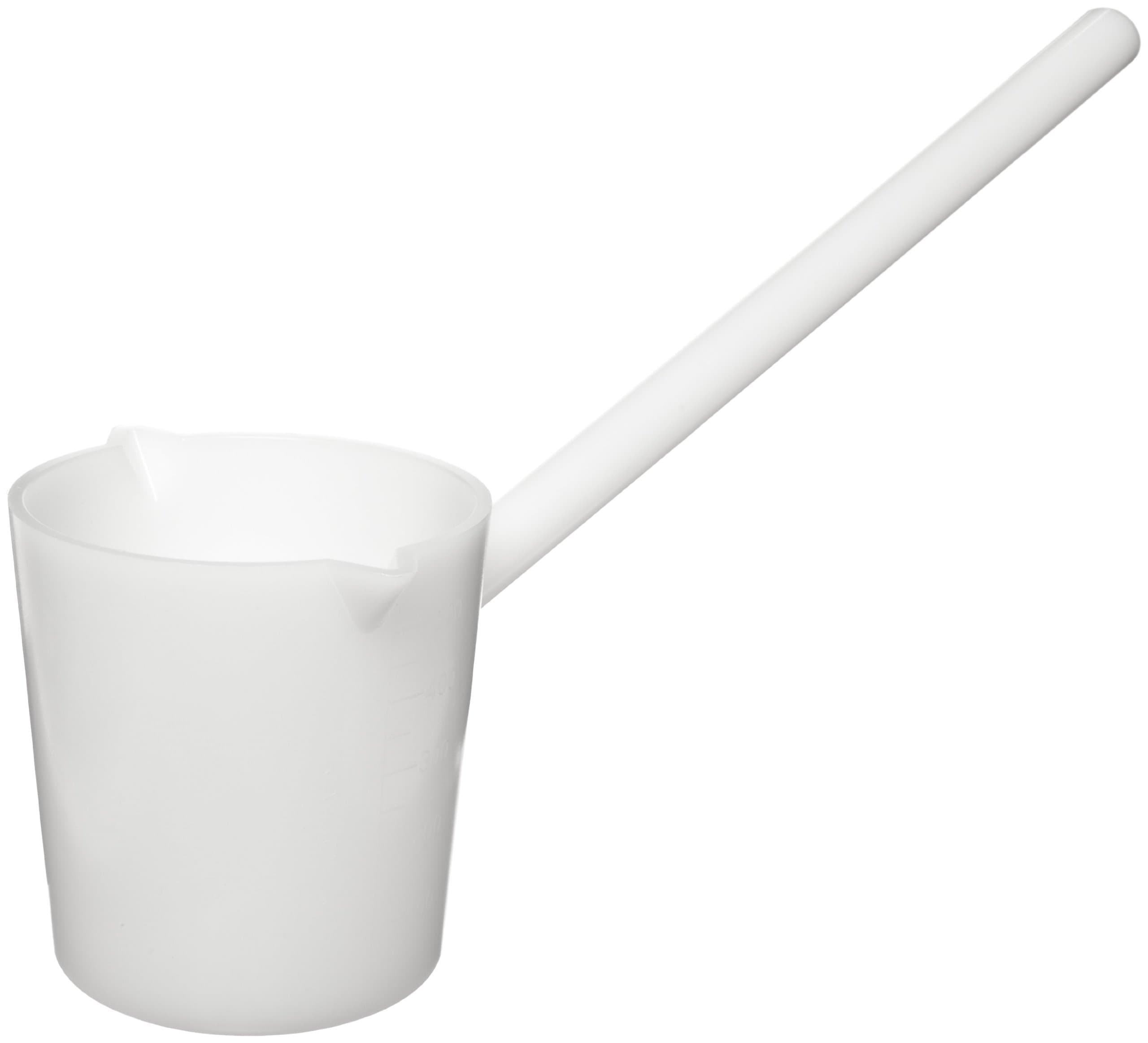 Dynalon 108085-600 High Density Polyethylene Extra Heavy Duty Sampling Scoop/Ladle with Securely Welded Solid Handle, 600mL Capacity (Case of 12)