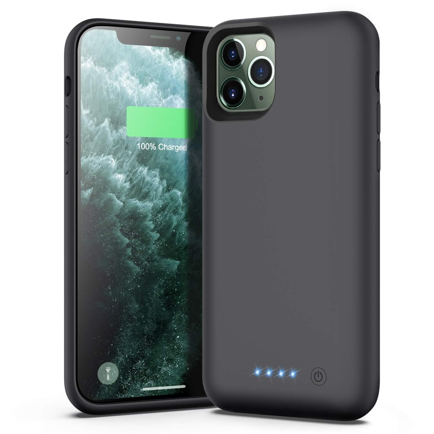 Battery Case for iPhone 11 Pro, [6800mAh] Protective Portable Charging Case Rechargeable Extended Battery Pack Charger Case for Apple iPhone 11 Pro(5.8 inch) Backup Power Bank Cover - Black
