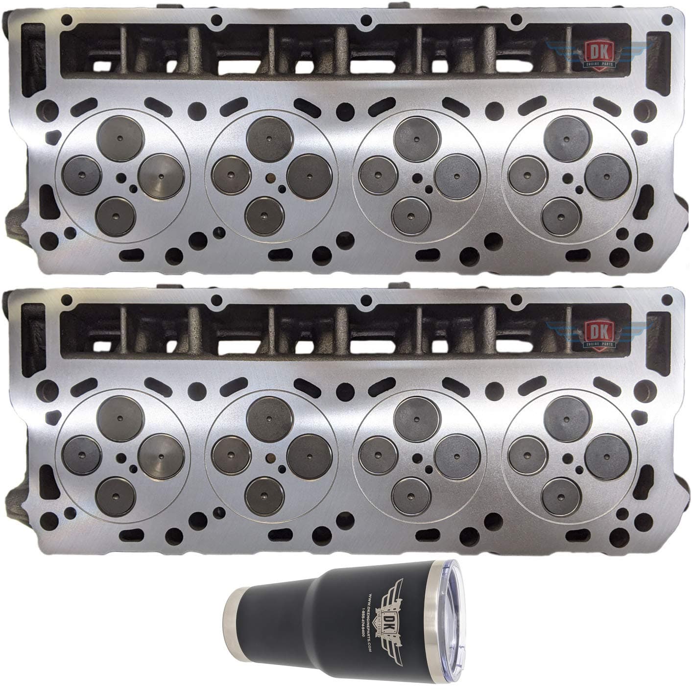 - 2 x NEW Improved 6.0 6.0L Ford Powerstroke Diesel LOADED O-RING 18mm Cylinder Head PAIR 2003-07 No Core (18MM O-ring)